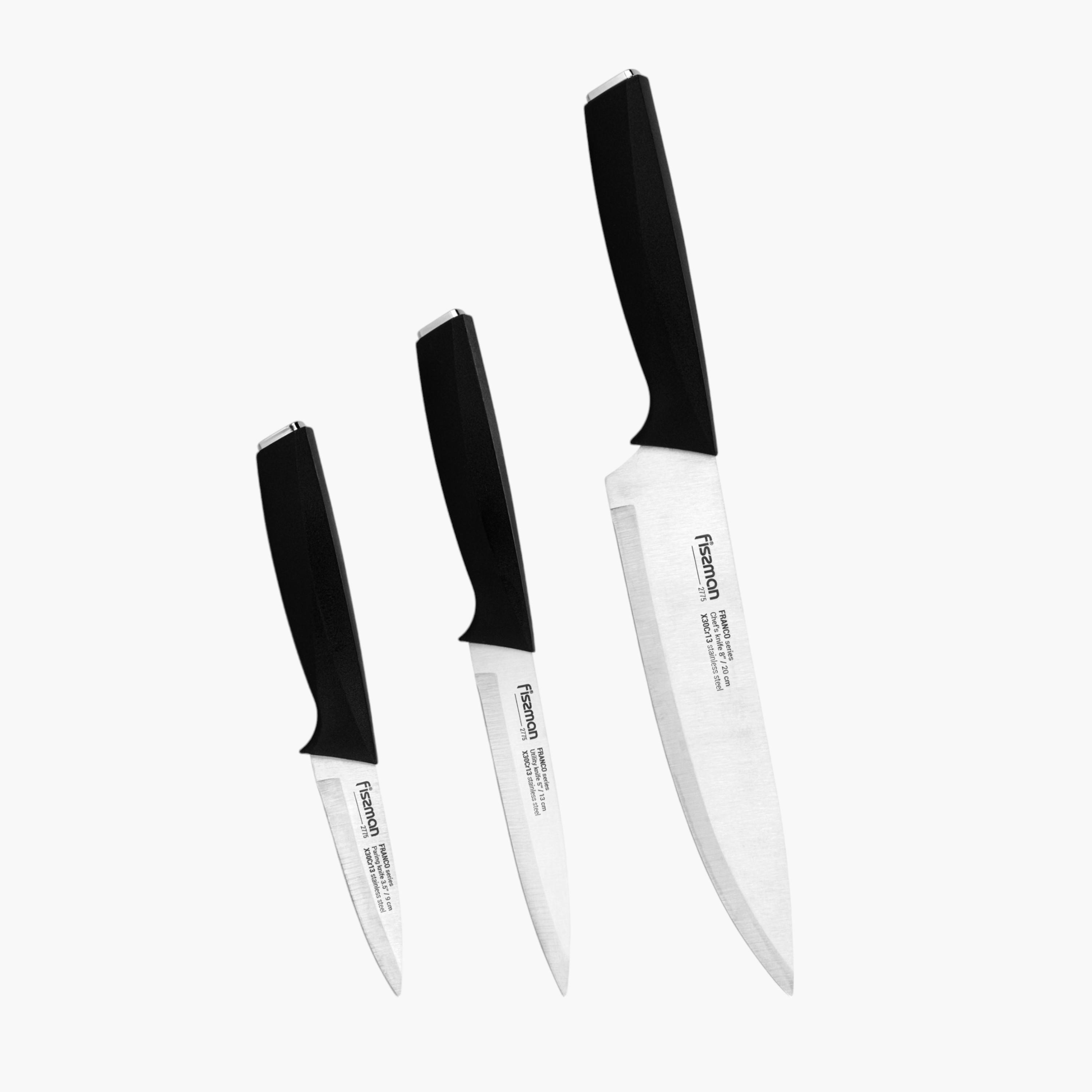 Franco 3-Piece Stainless Steel Knife Set-household-kitchen-kitchentoolsandutensils-knives-image-1