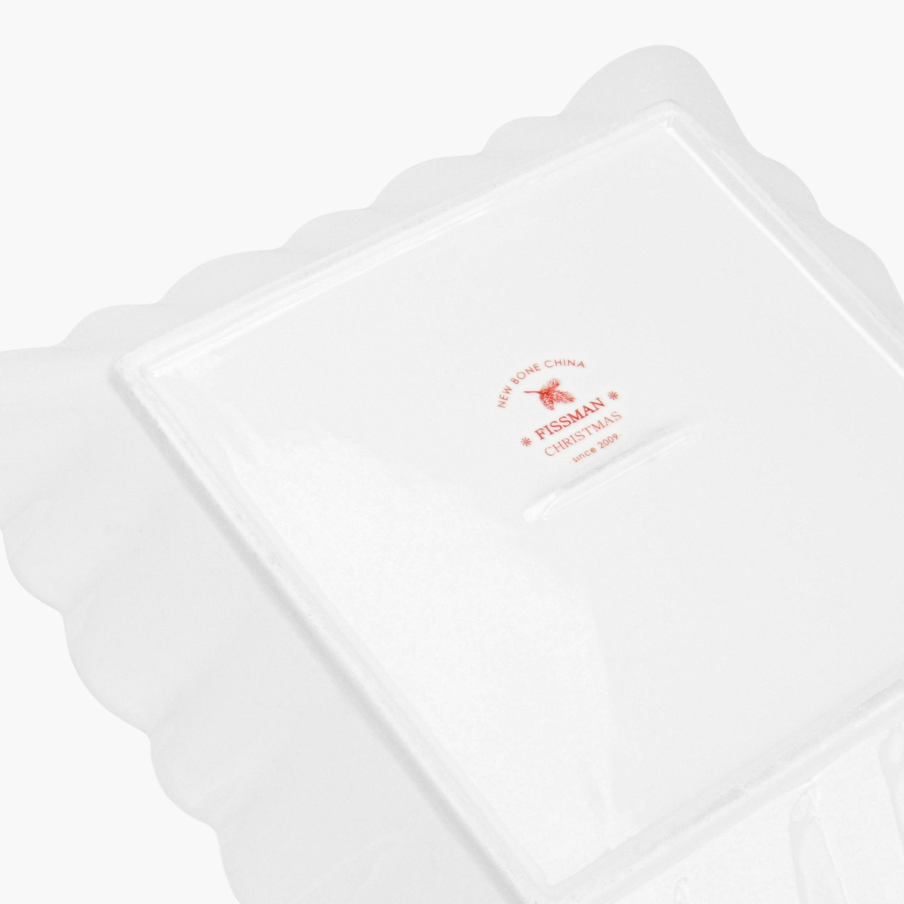 Fissman Porcelain Square Serving Dish - 27x27 cms-household-dining-dinnerware-plates-image-2