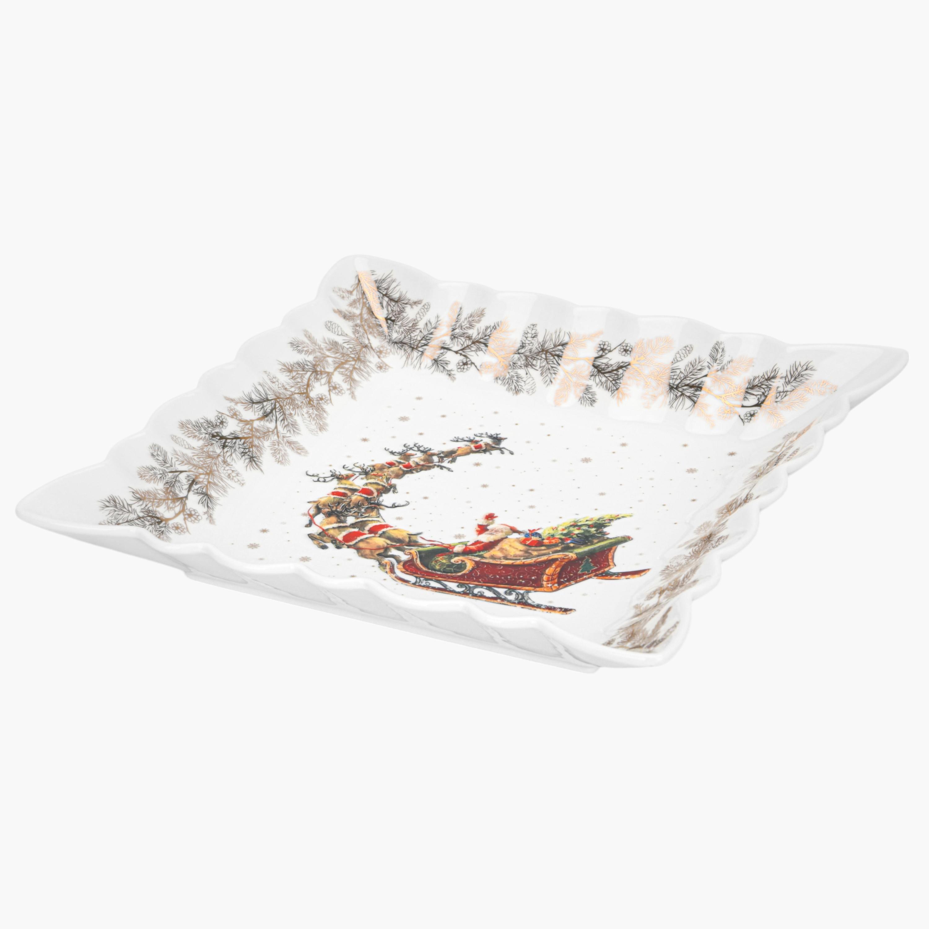 Fissman Porcelain Square Serving Dish - 27x27 cms-household-dining-dinnerware-plates-image-4