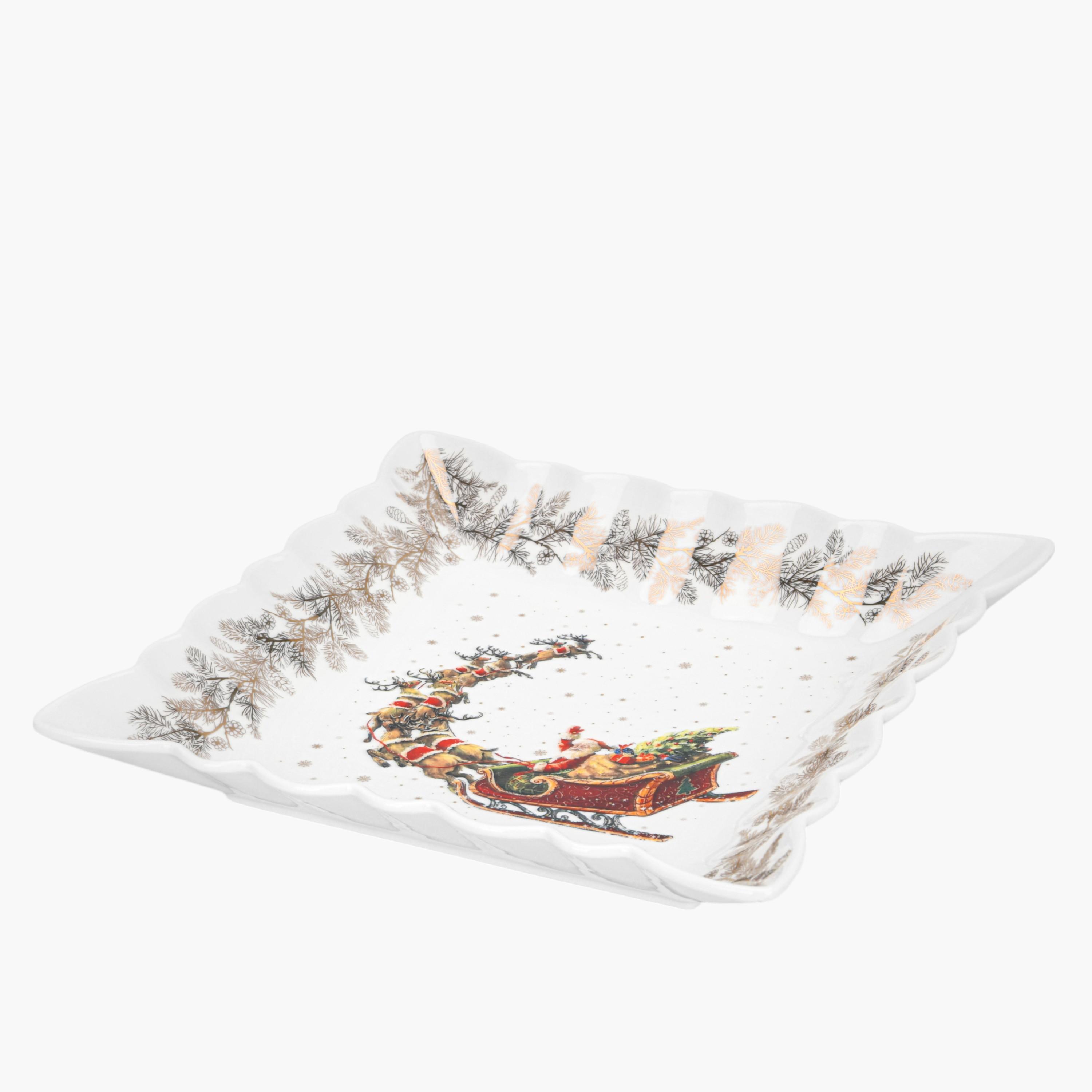 Fissman Porcelain Square Serving Dish - 27x27 cms-household-dining-dinnerware-plates-image-6
