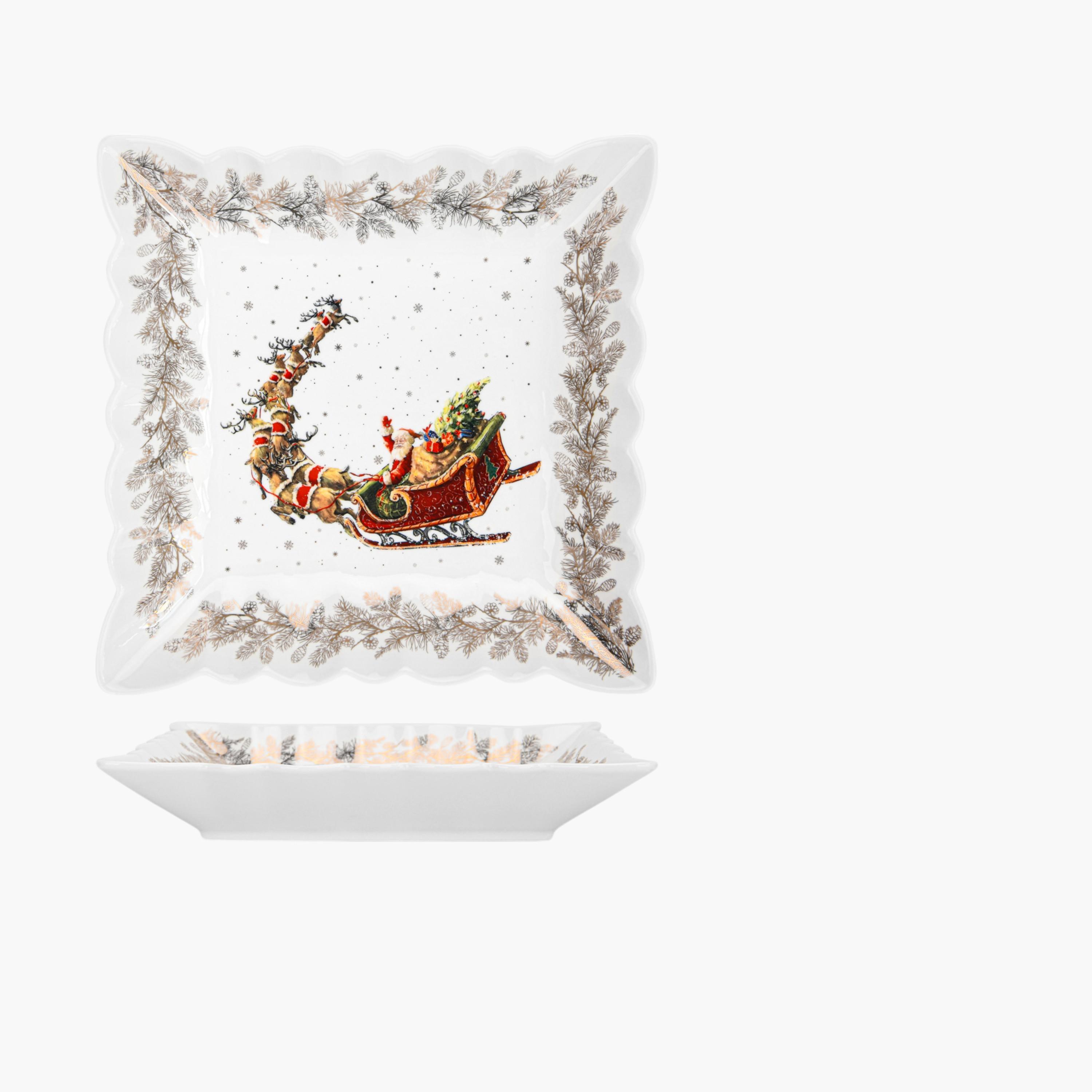 Fissman Porcelain Square Serving Dish - 27x27 cms-household-dining-dinnerware-plates-image-7