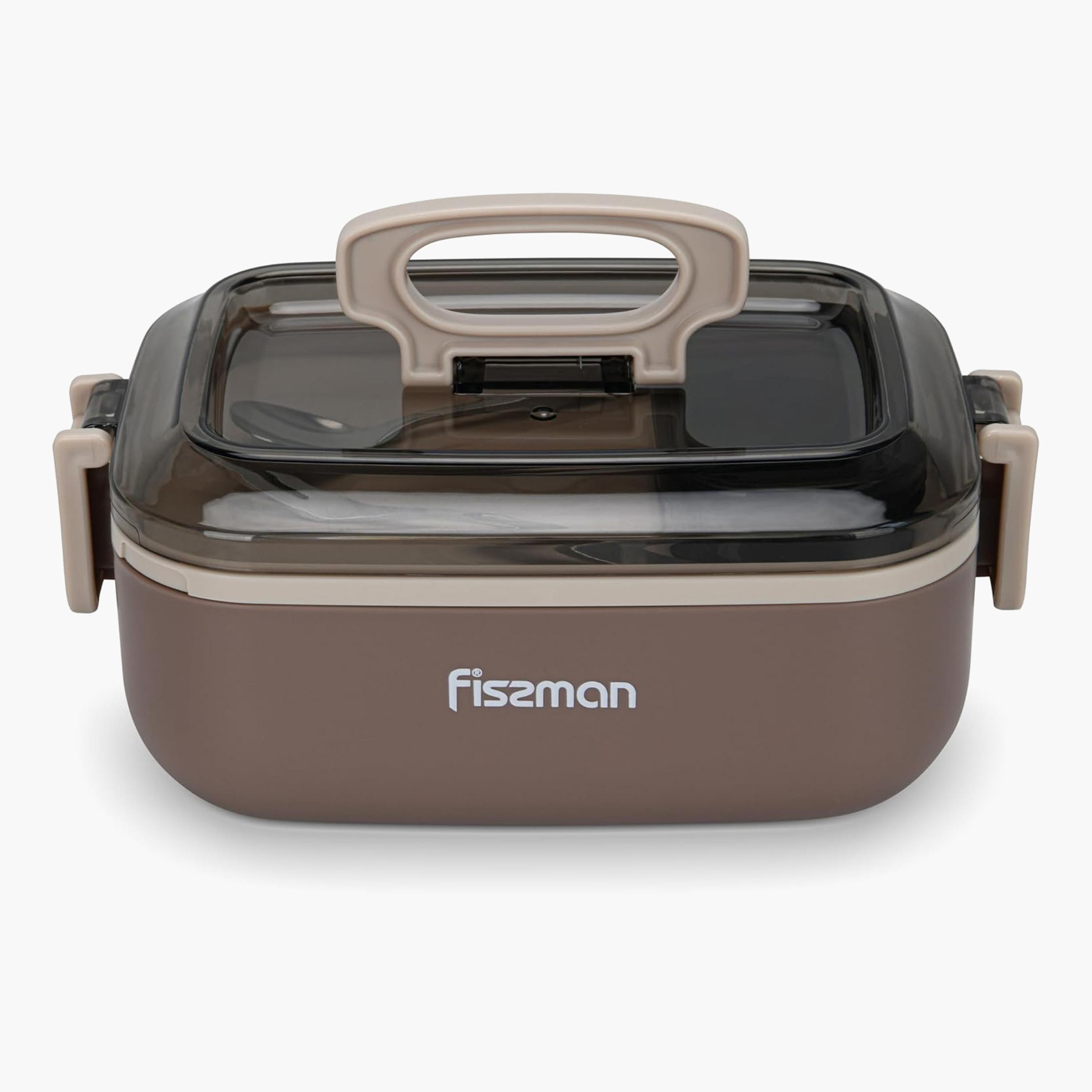Fissman 4-Piece Stainless Steel Single Deck Lunch Box Set - 1 L-household-kitchen-foodstorage-containers-image-1