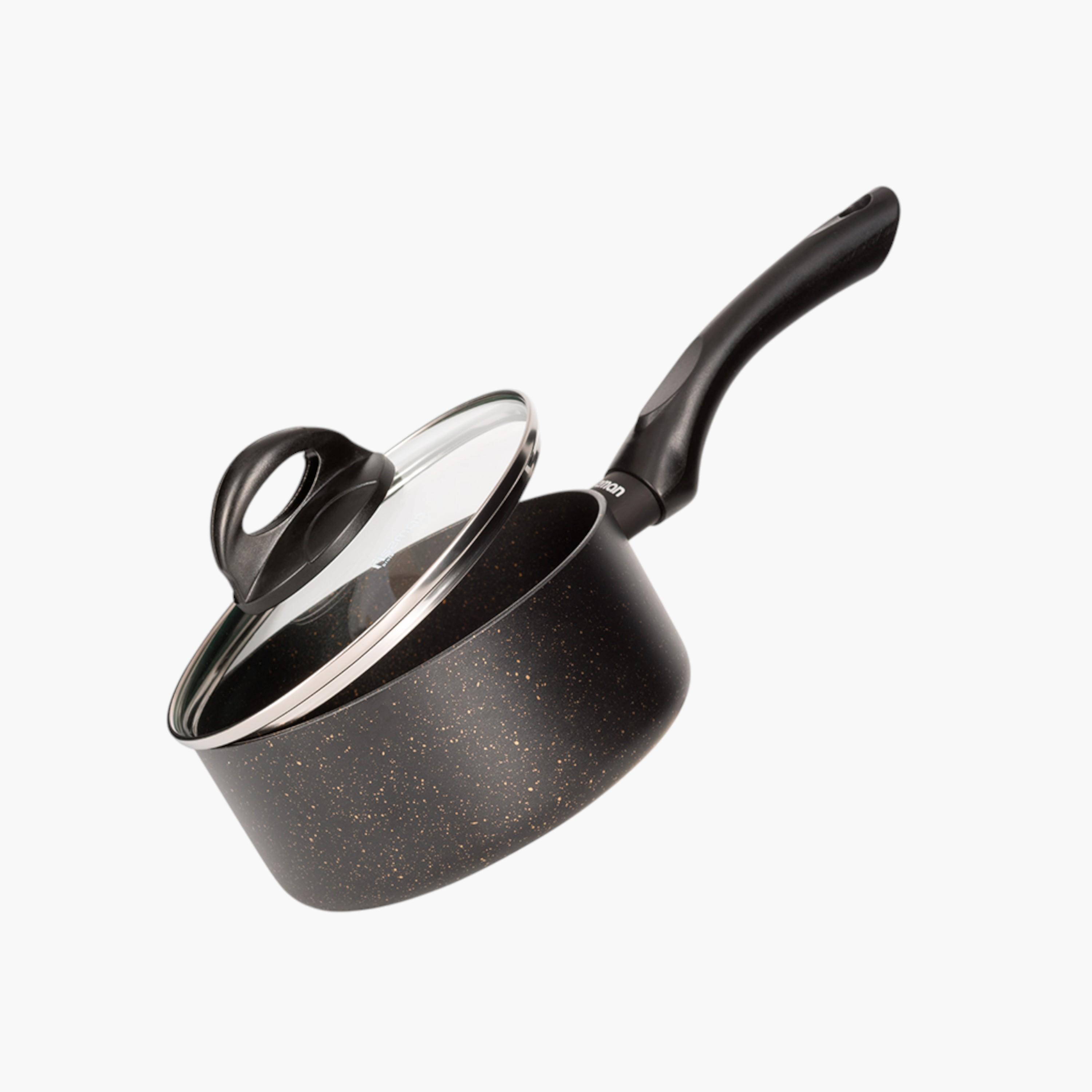 قدر صلصة ألمونيوم غير لاصق مع غطاء زجاجي فورد من فيسمان - 1.5 لتر-household-kitchen-cookware-potsandpans-image-1