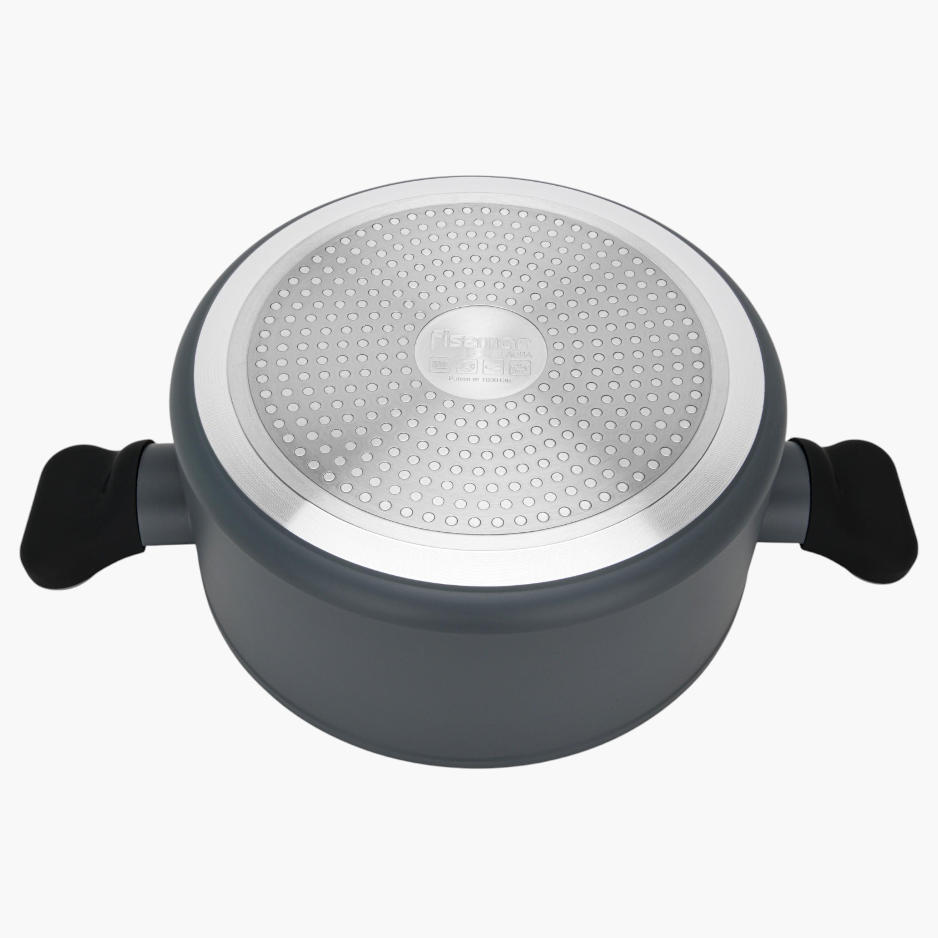 قدر حساء ألمونيوم غير لاصق مع غطاء زجاجي لاورا من فيسمان - 5 لتر-household-kitchen-cookware-potsandpans-image-5