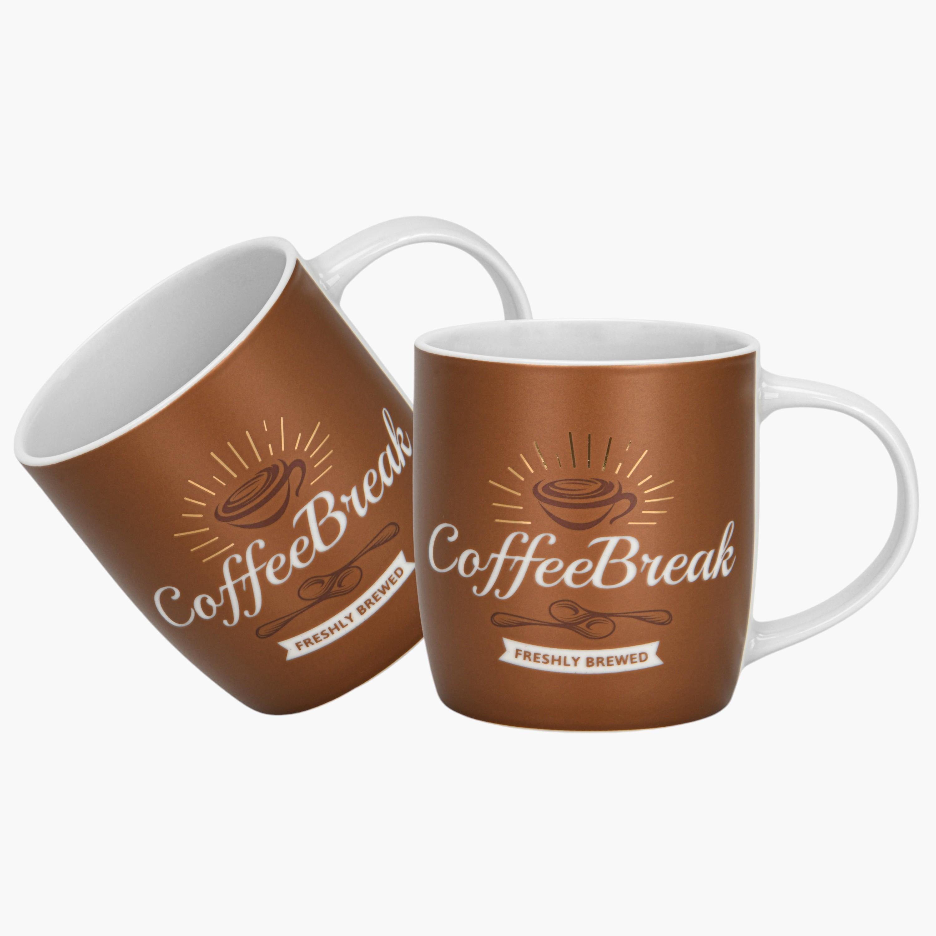 Fissman 2-Piece Printed New Bone China Mug Set - 310 ml-household-dining-teaandcoffee-teaandcoffeesets-image-1