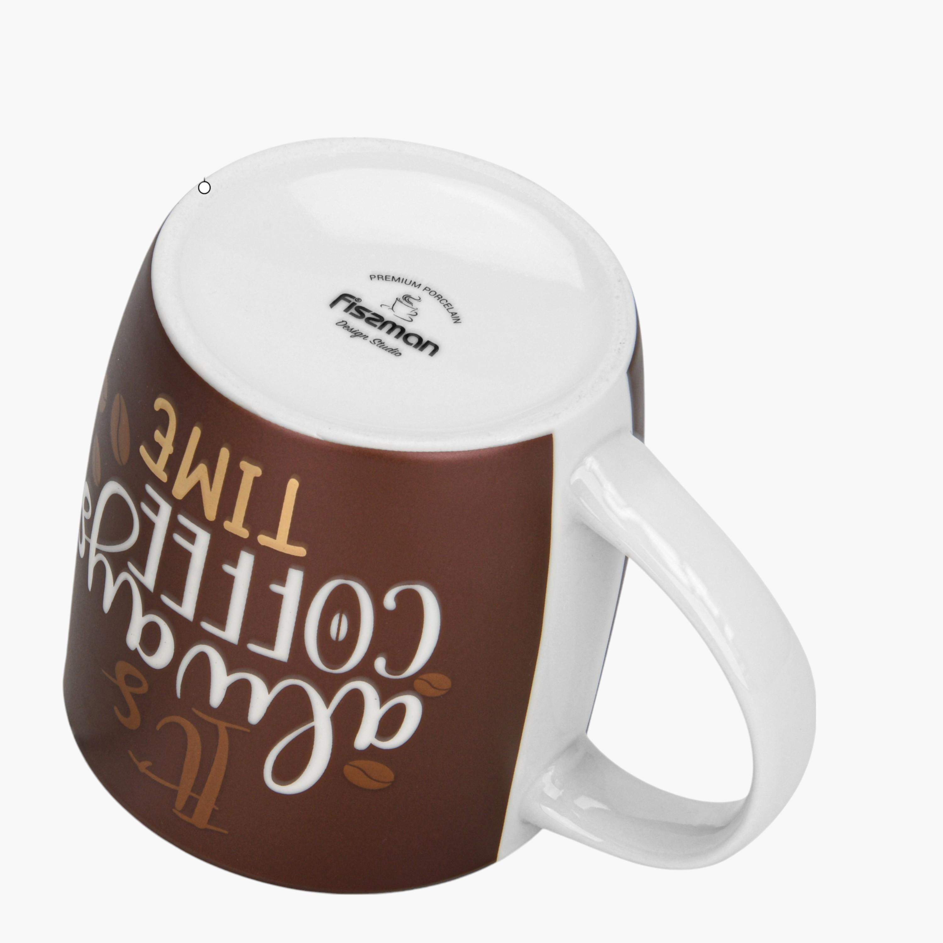 Typographic Print 2-Piece New Bone China Mug Set - 310 ml-household-dining-teaandcoffee-teaandcoffeesets-image-2