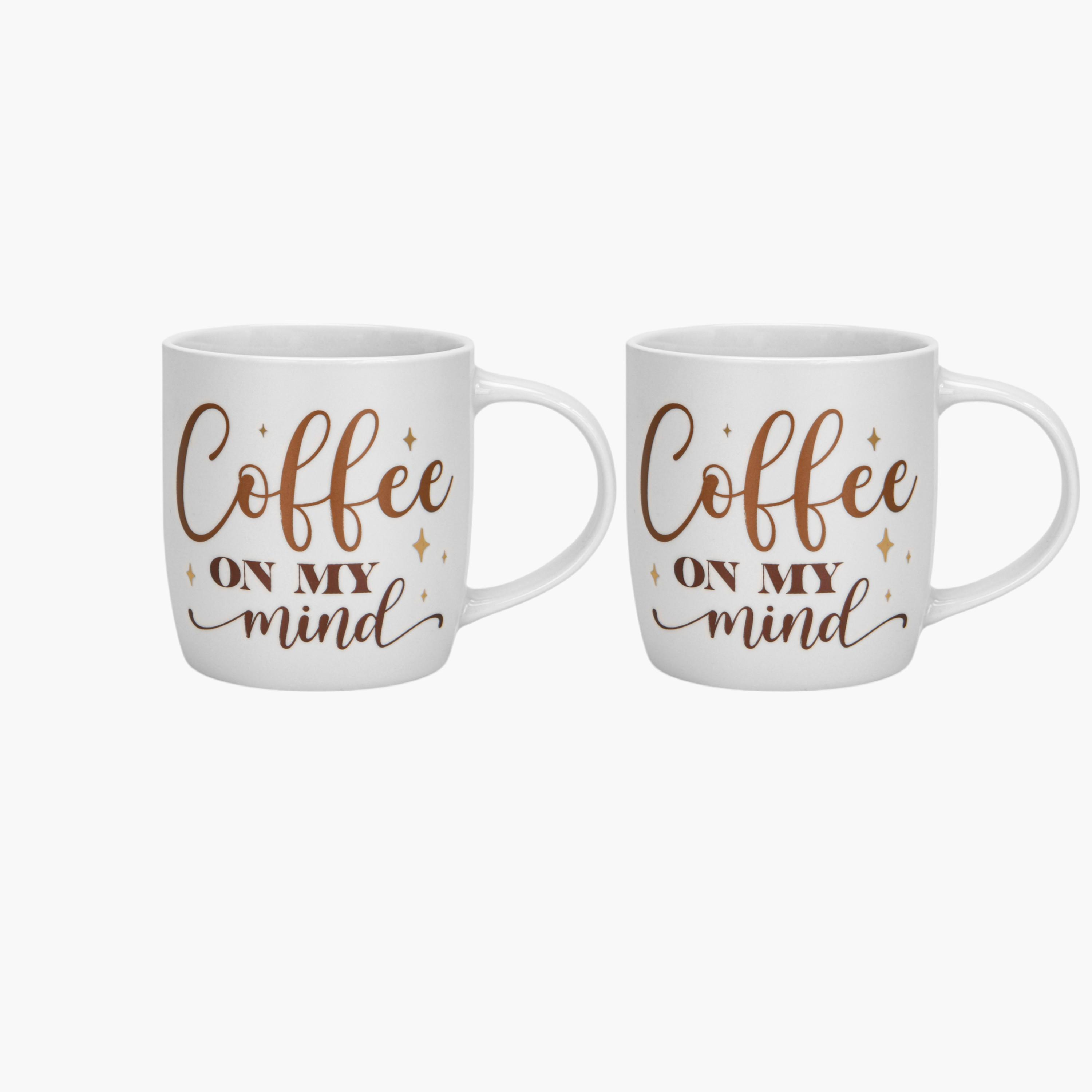 Fissman 2-Piece Slogan Print New Bone China Mug Set - 310 ml-household-dining-teaandcoffee-teaandcoffeesets-image-3