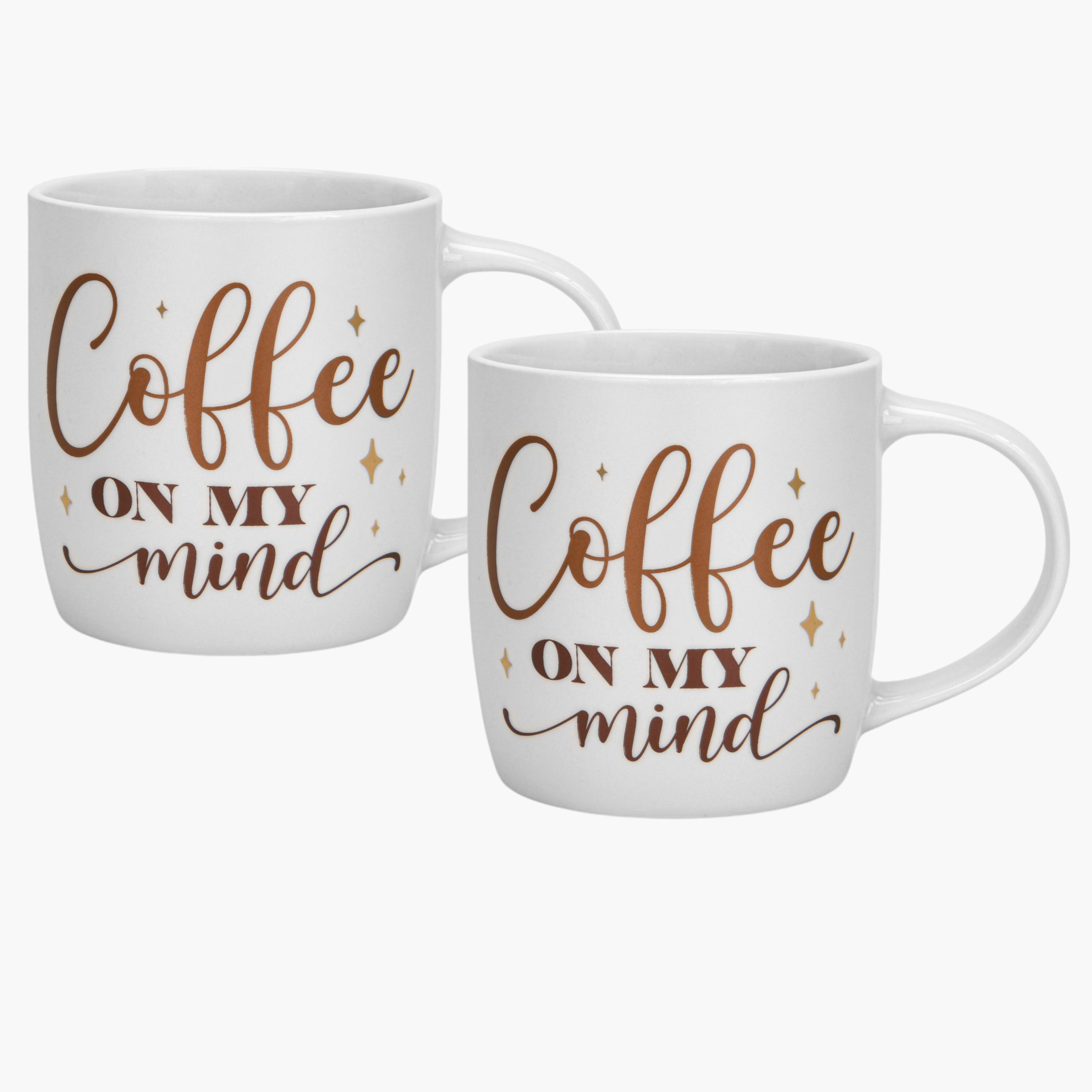 Fissman 2-Piece Slogan Print New Bone China Mug Set - 310 ml-household-dining-teaandcoffee-teaandcoffeesets-image-4