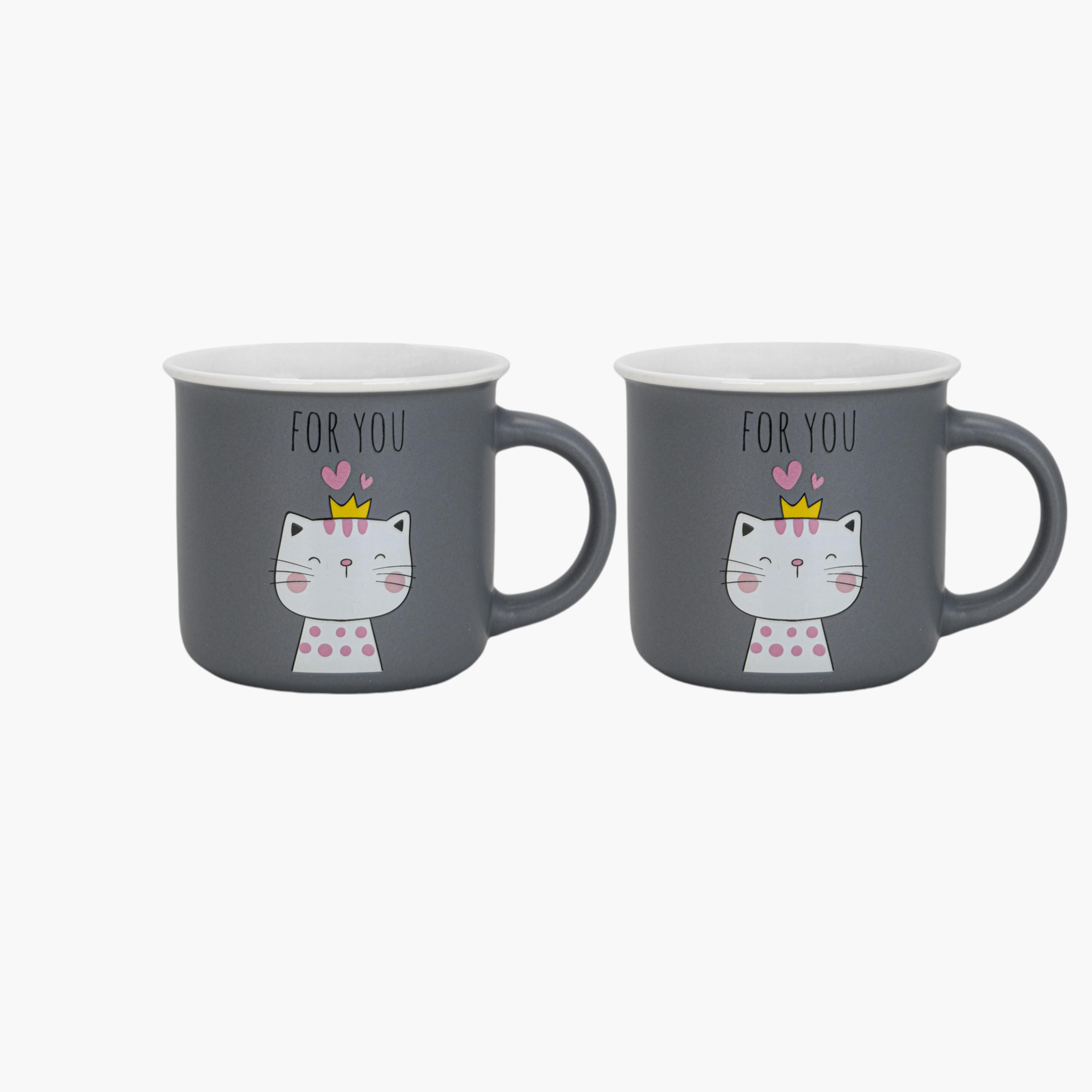 Fissman 2-Piece Printed New Bone China Mug Set - 380 ml-household-dining-teaandcoffee-teaandcoffeesets-image-3