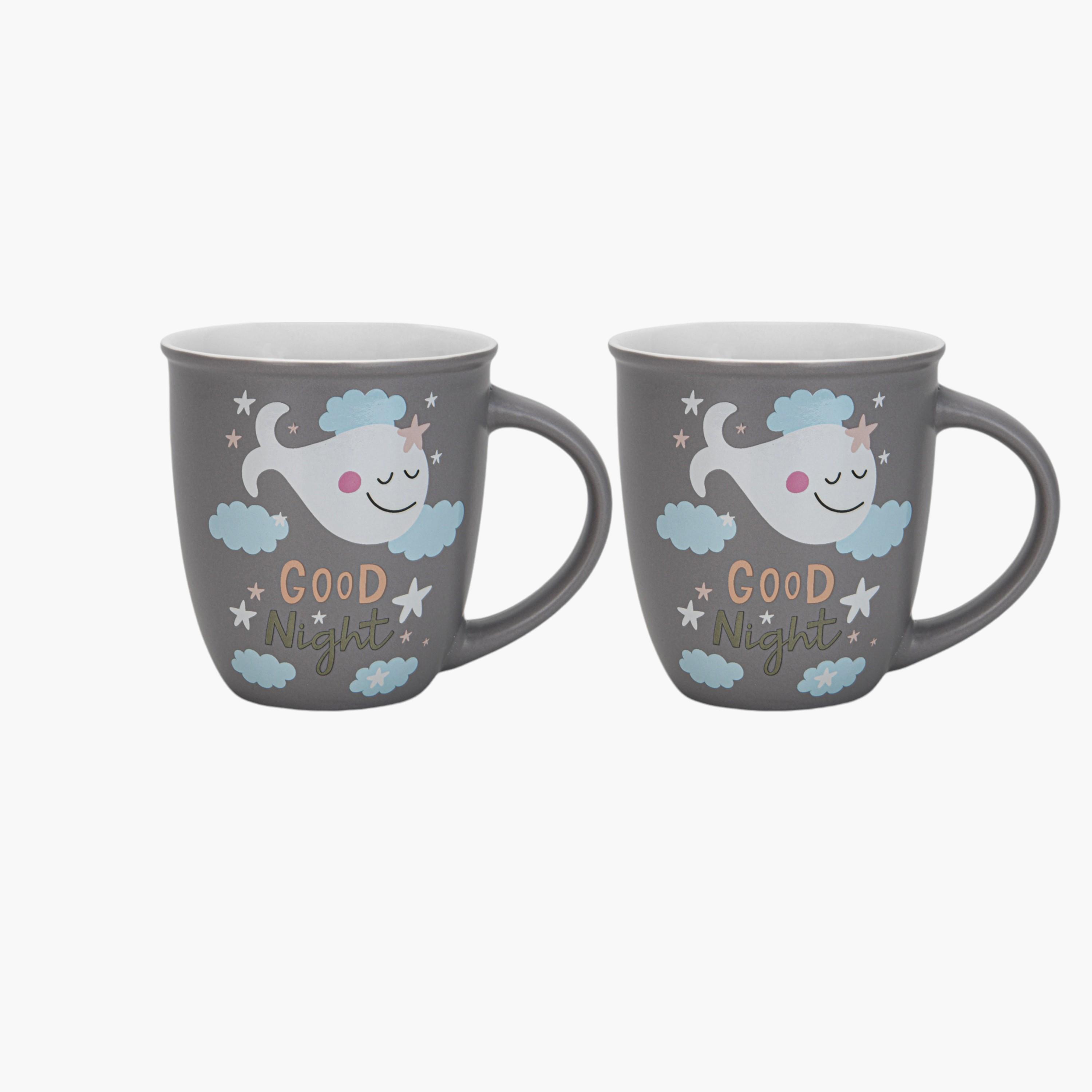 طقم أكواب خزف صيني بطبعات قطعتين من فسيمان - 380 مل-household-dining-teaandcoffee-teaandcoffeesets-image-3