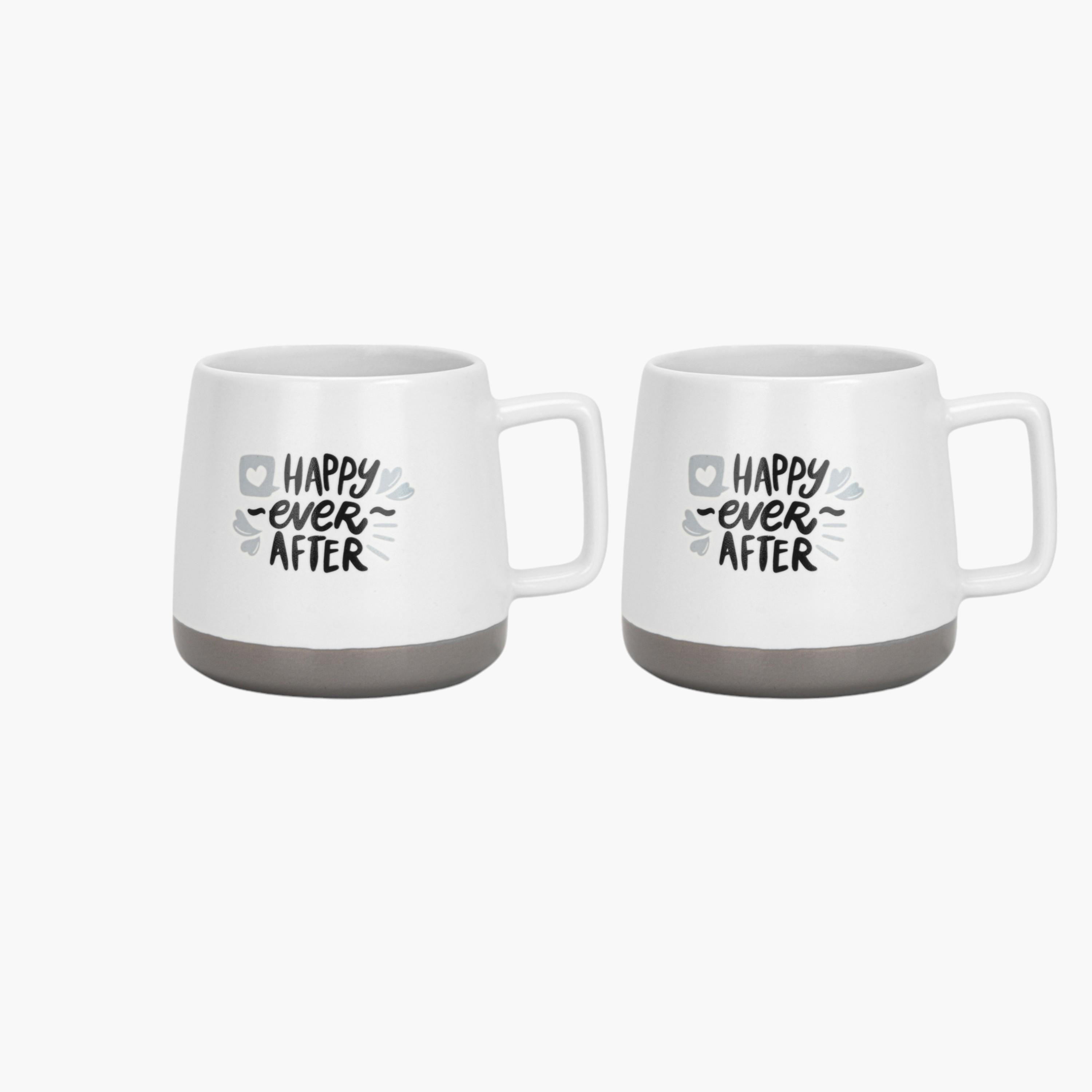 Typographic Print 2-Piece New Bone China Mug Set - 400 ml-household-dining-teaandcoffee-teaandcoffeesets-image-3