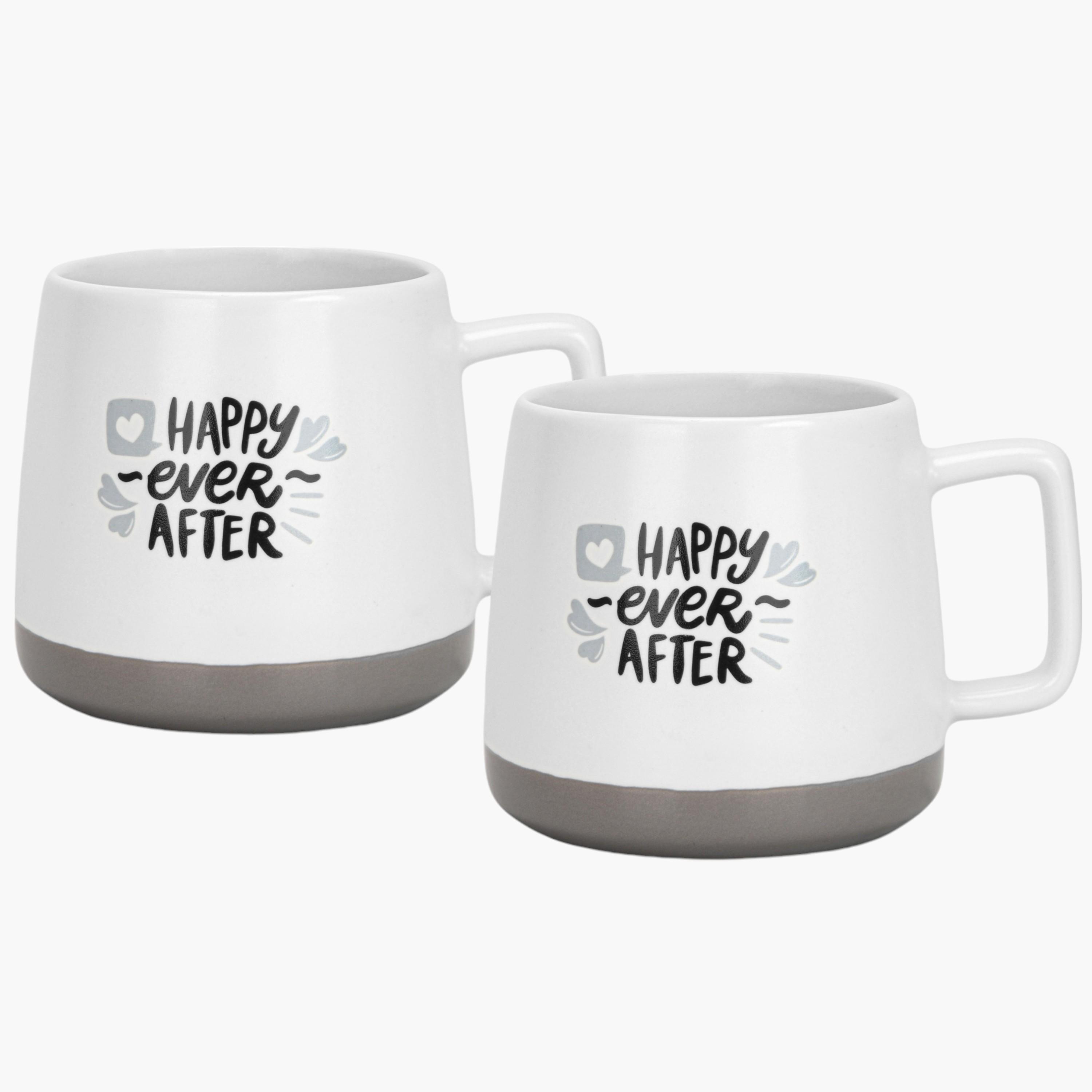 Typographic Print 2-Piece New Bone China Mug Set - 400 ml-household-dining-teaandcoffee-teaandcoffeesets-image-4