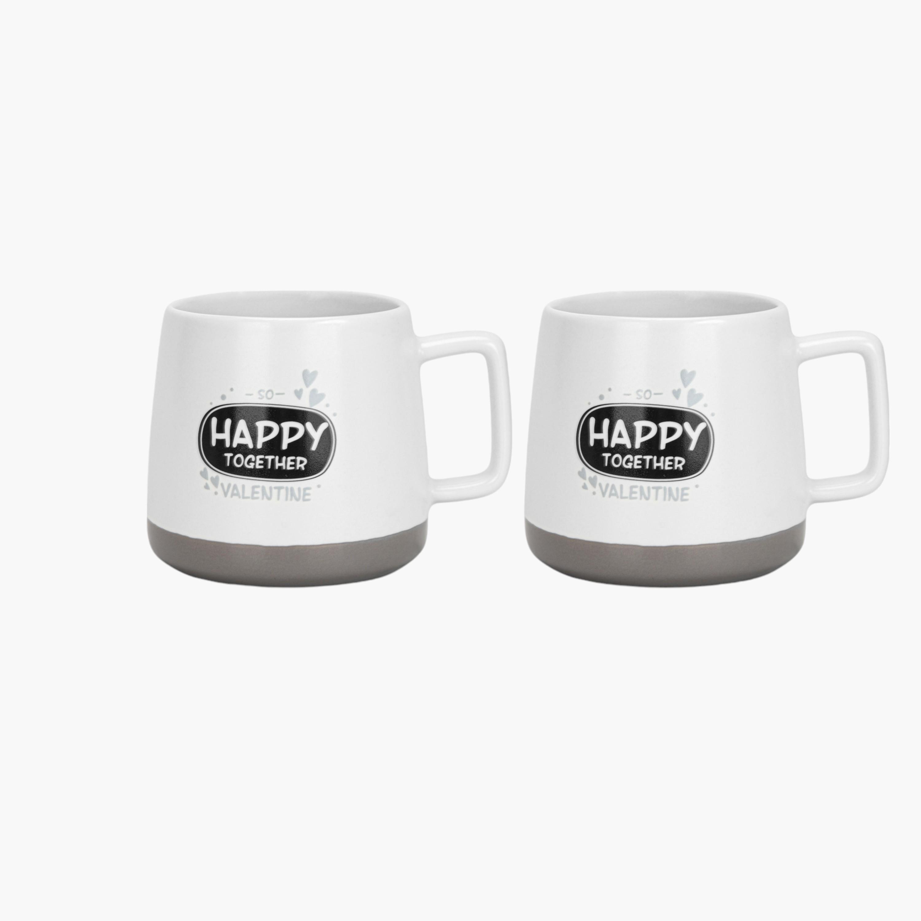 Happy Together Print 2-Piece New Bone China Mug Set - 400 ml-household-dining-teaandcoffee-teaandcoffeesets-image-3
