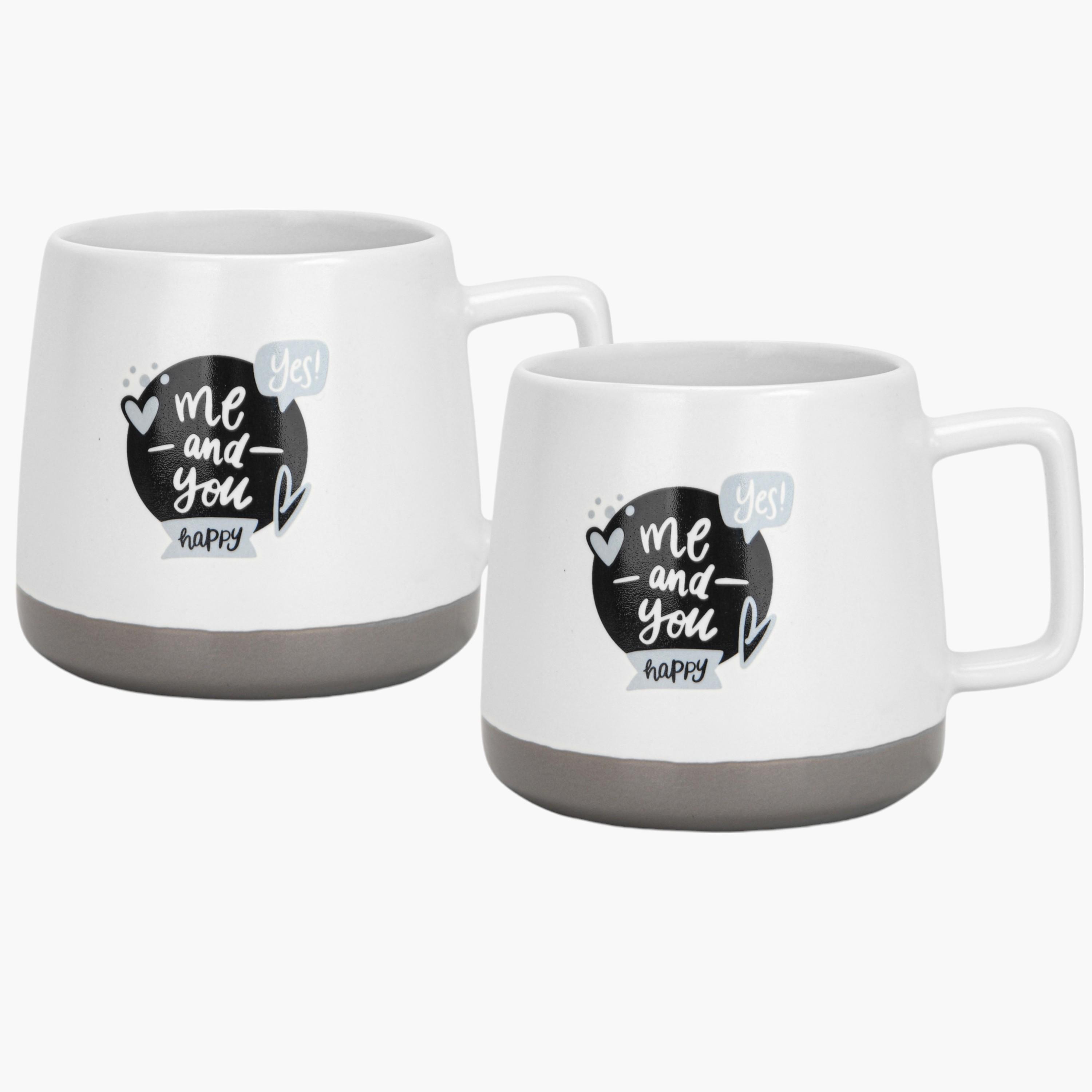 طقم مجات خزف صيني بطبعات تايبوجرافيك قطعتين من فسيمان - 400 مل-household-dining-teaandcoffee-teaandcoffeesets-image-4
