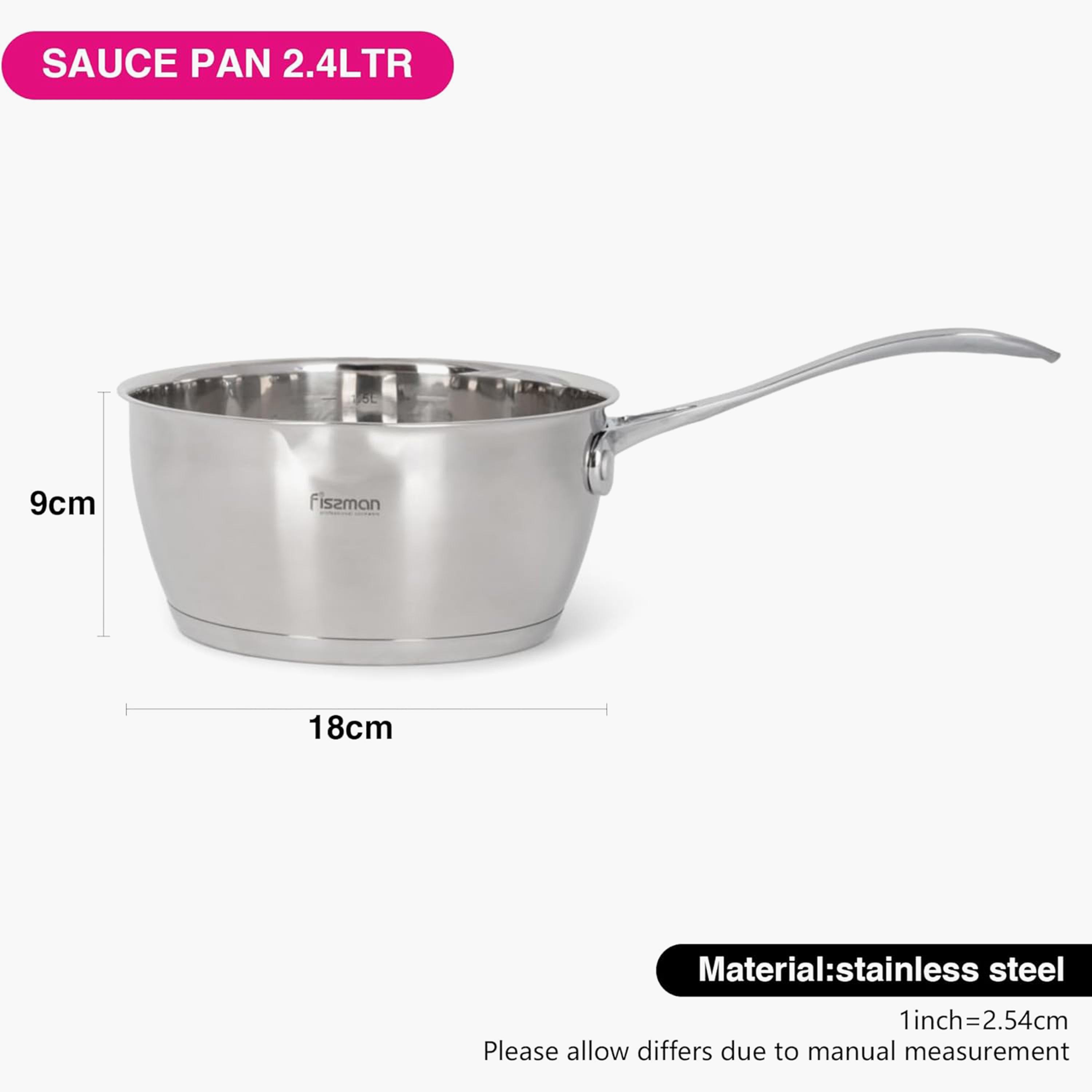 Felice Stainless Steel Sauce Pan - 2.4 L-household-kitchen-cookware-potsandpans-image-1