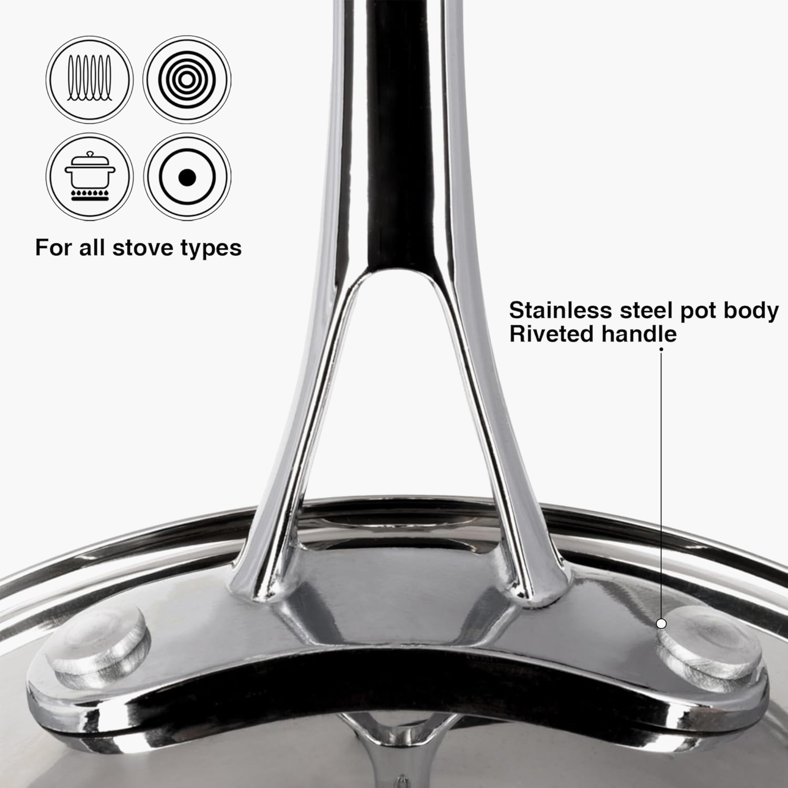 Felice Stainless Steel Sauce Pan - 2.4 L-household-kitchen-cookware-potsandpans-image-3