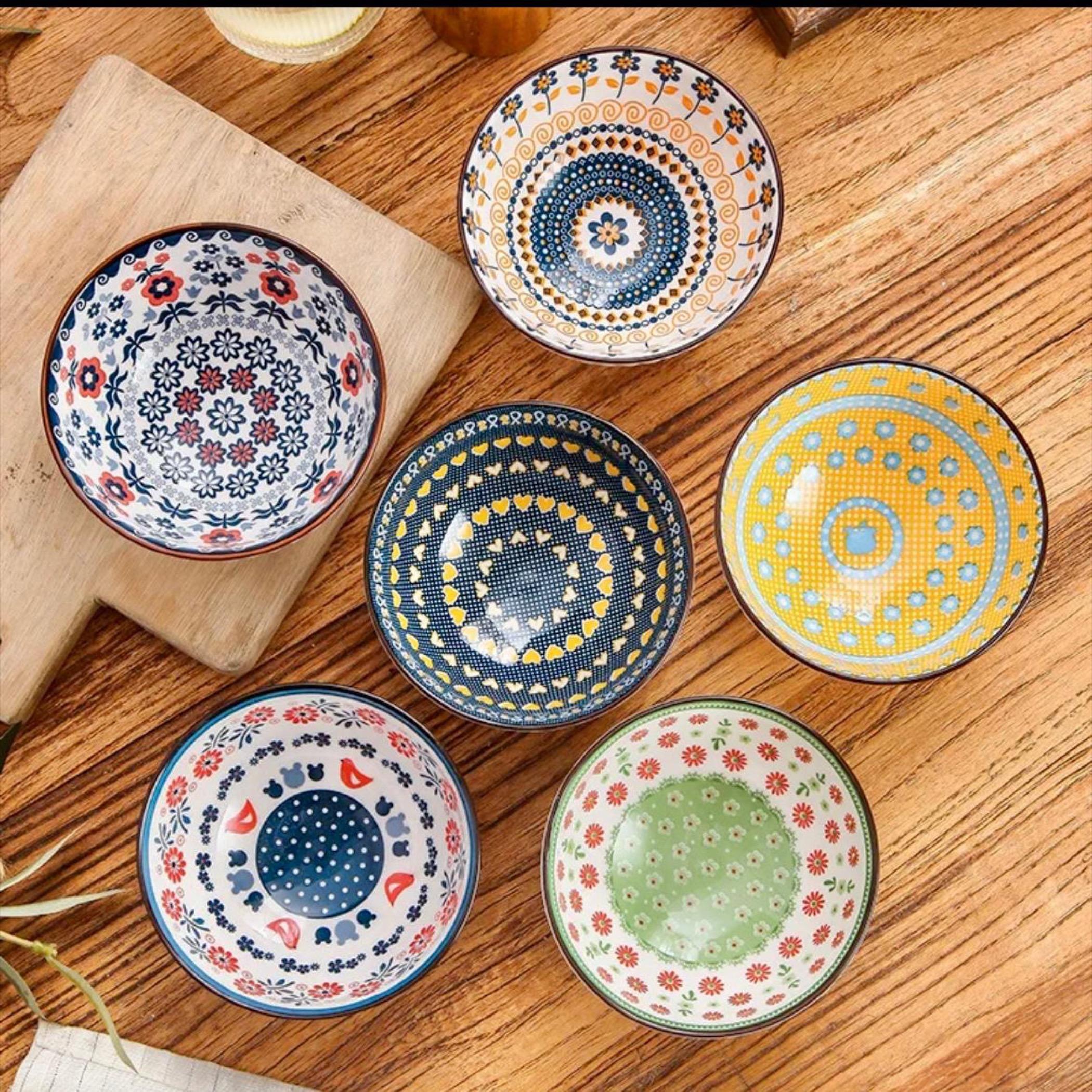 Quesera 6-Piece Ceramic Bowl Set - 11 cm