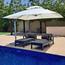 Wooden Twist Sunshade Aluminium Garden Umbrella with Rotating Handle - 300x300 cm-InfluencerCodes_Ramadan26_All_20012026-image-1