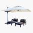 Wooden Twist Sunshade Aluminium Garden Umbrella with Rotating Handle - 300x300 cm-InfluencerCodes_Ramadan26_All_20012026-image-3