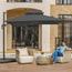 Wooden Twist Sunshade Aluminium Garden Umbrella with Rotating Handle - 300x340 cm-InfluencerCodes_Ramadan26_All_20012026-image-2