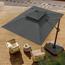 Wooden Twist Sunshade Aluminium Garden Umbrella with Rotating Handle - 300x340 cm-InfluencerCodes_Ramadan26_All_20012026-image-3
