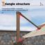 Wooden Twist Sunshade Aluminium Garden Water Base Umbrella - 300x300 cm-InfluencerCodes_Ramadan26_All_20012026-image-3