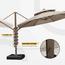 Wooden Twist Sunshade Aluminium Garden Water Base Umbrella - 300x300 cm-InfluencerCodes_Ramadan26_All_20012026-image-5