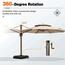 Wooden Twist Sunshade Aluminium Garden Water Base Umbrella - 300x300 cm-InfluencerCodes_Ramadan26_All_20012026-image-6