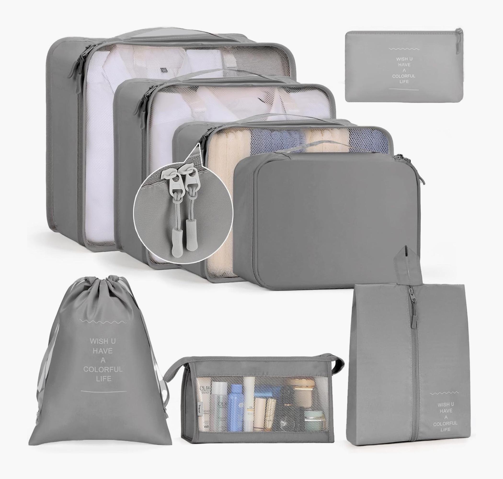 Quesera 8-Piece Travel Organizer Set