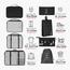 Quesera 8-Piece Waterproof Travel Organizer Set-household-travel-luggage-travelaccessories-image-5