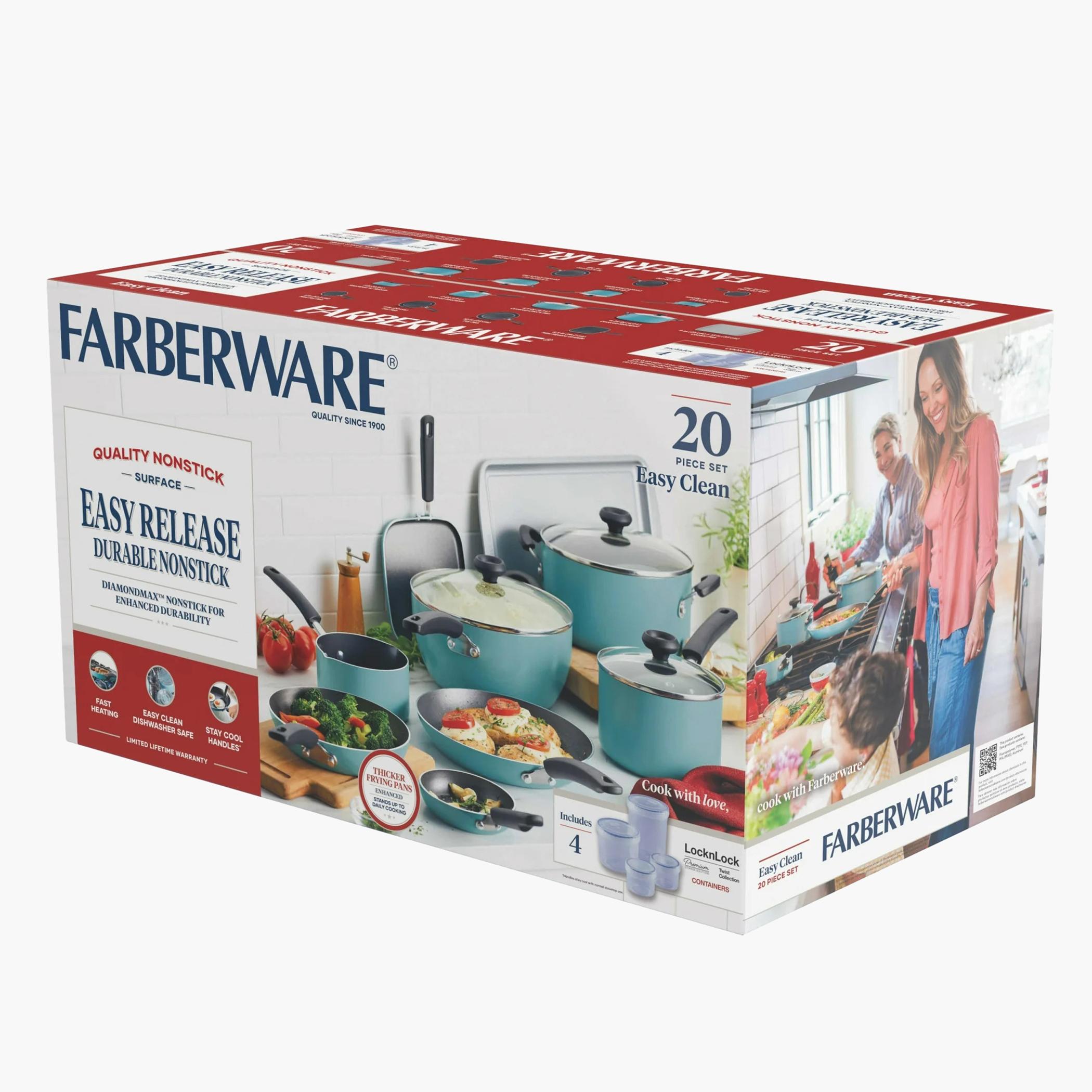 طقم أواني طهي غير لاصق 20 قطعة فاربروير كوكستارت من وينسور-household-kitchen-cookware-potsandpans-image-9