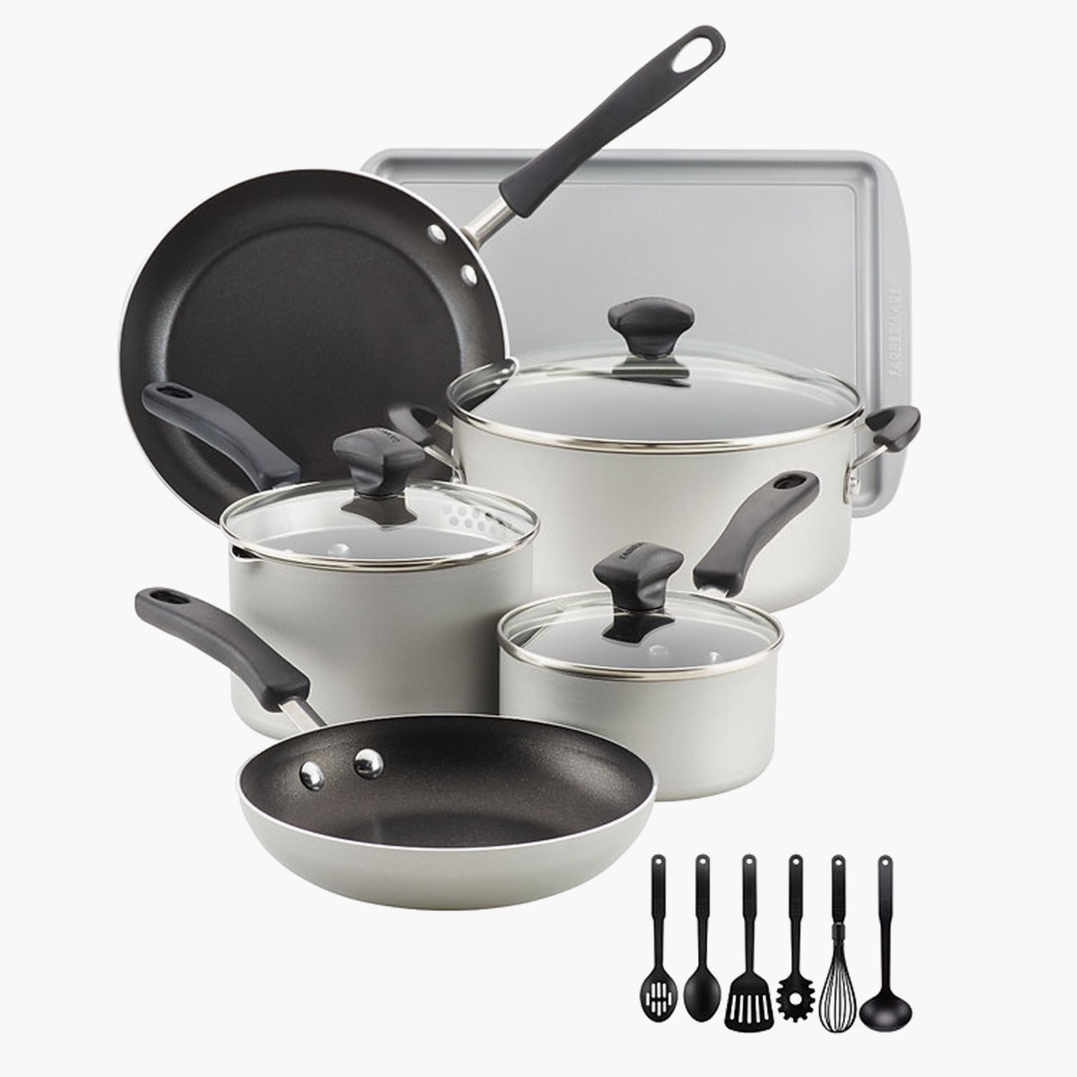 طقم أواني طهي غير لاصق 15 قطعة فاربروير كوكستارت من وينسور-household-kitchen-cookware-cookwareandsets-image-3