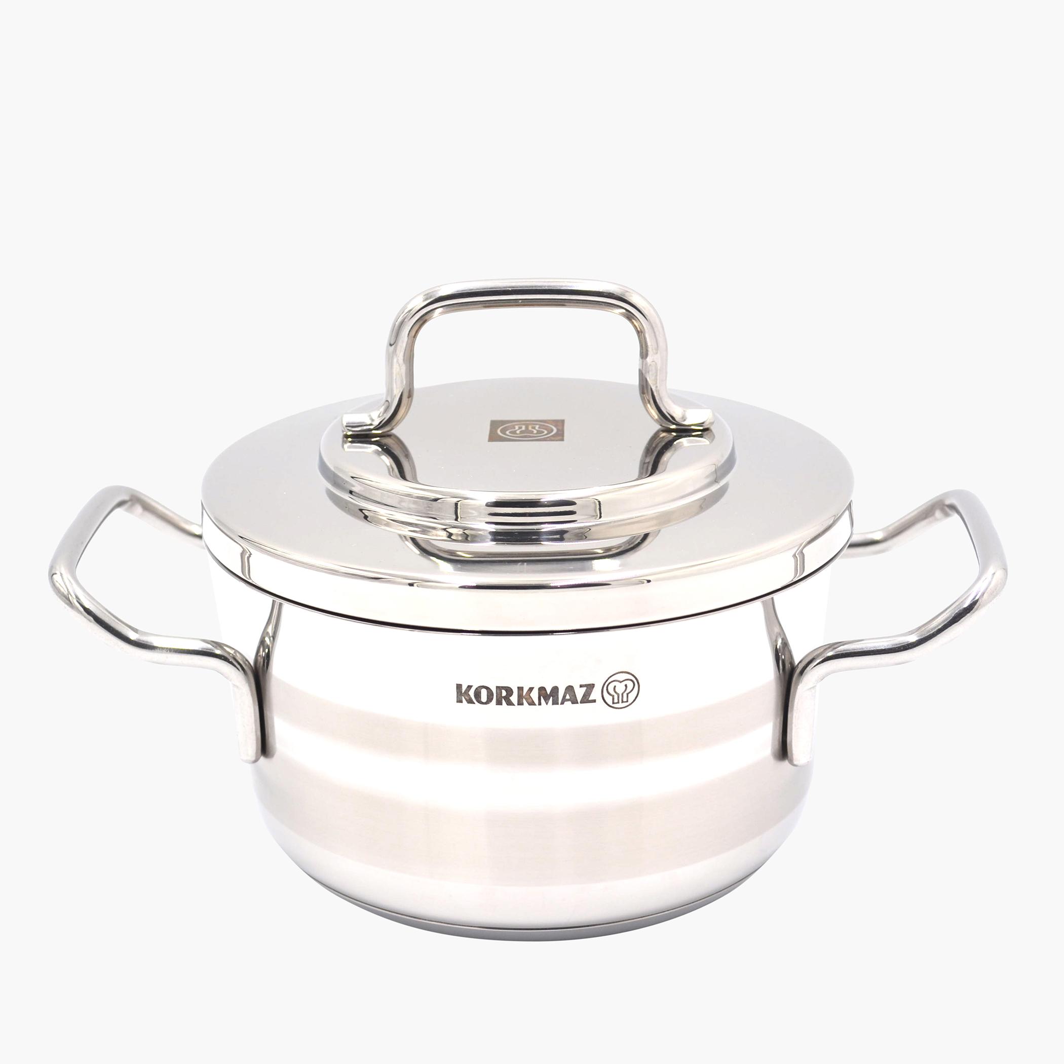 طقم أواني طهي 15 قطعة ستانلس ستيل أسترون من كوركماز-household-kitchen-cookware-cookwareandsets-image-3
