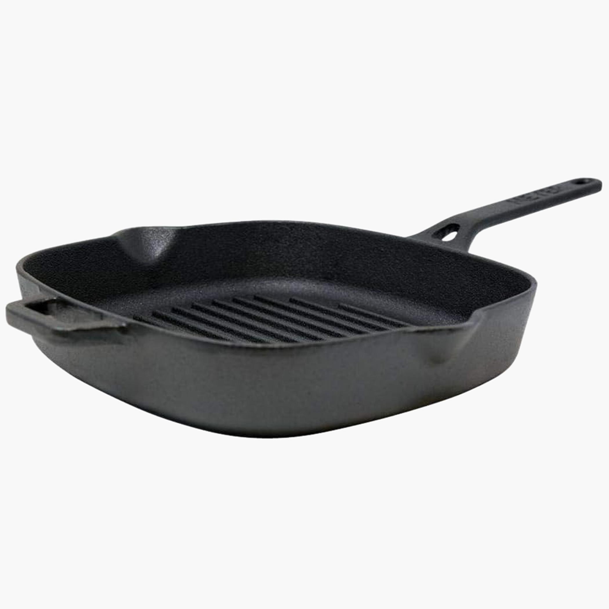 Cast Iron Grill Pan - 25 cms-household-kitchen-cookware-potsandpans-image-1