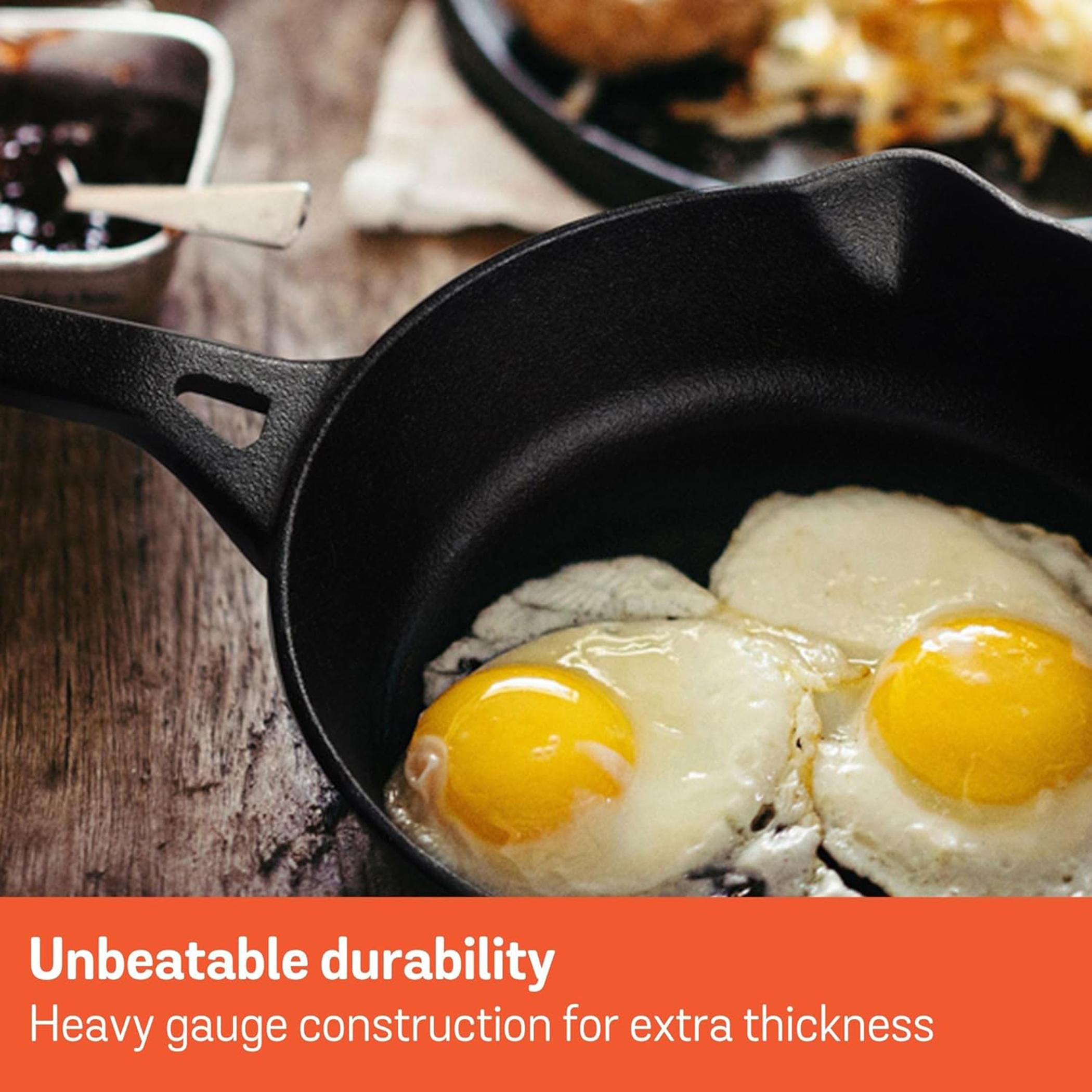 Pre-Seasoned Cast Iron Fry Pan - 26 cms-household-kitchen-cookware-potsandpans-image-4