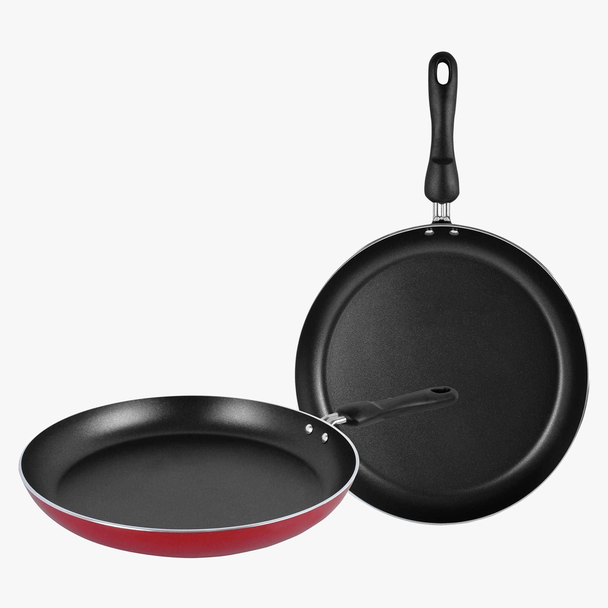 Stainless Steel Fry Pan - Set of 2-household-kitchen-cookware-cookwareandsets-image-1
