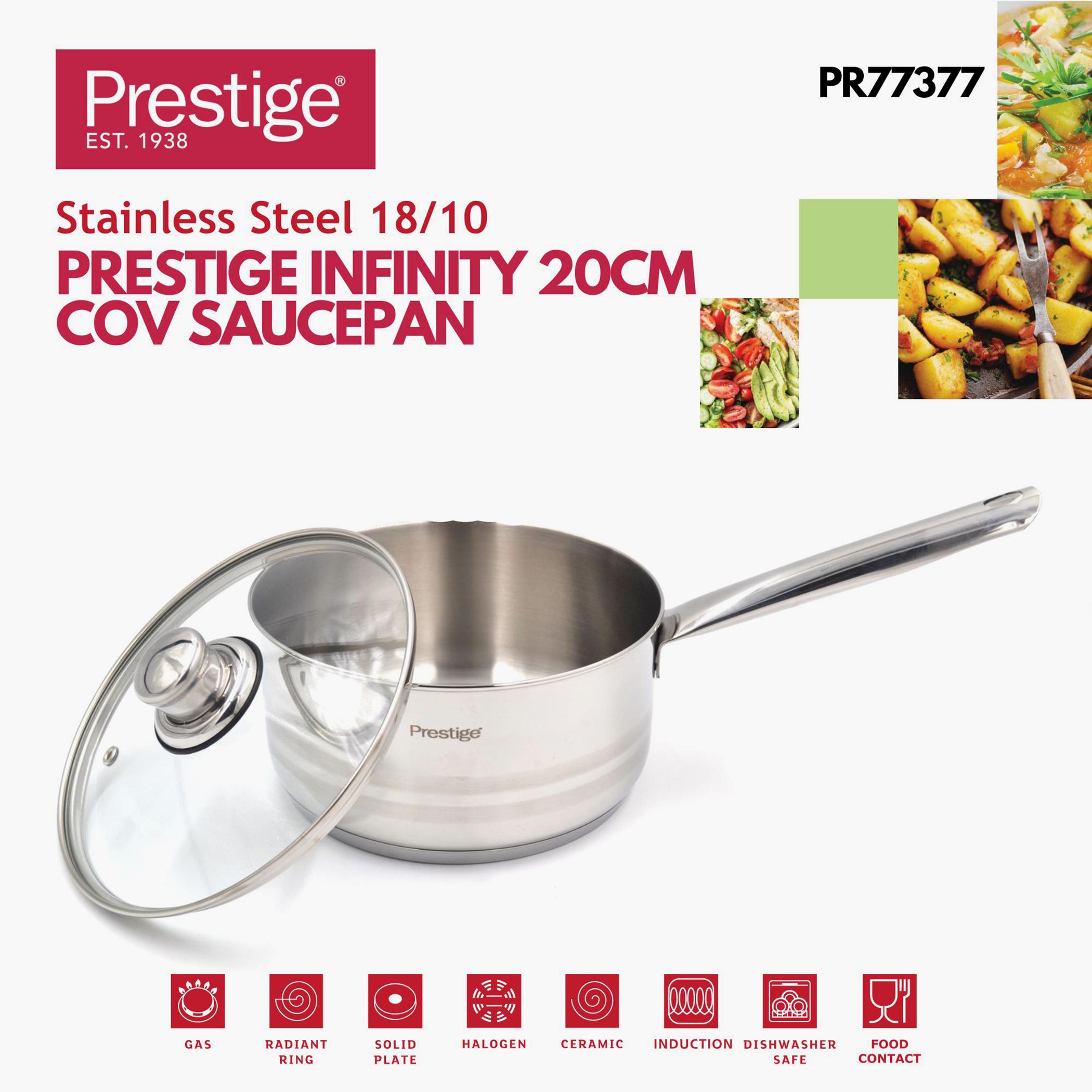 قدر صلصة ستانليس ستيل مع غطاء إنفينيتي من برستيج - 20 سم-household-kitchen-cookware-potsandpans-image-4