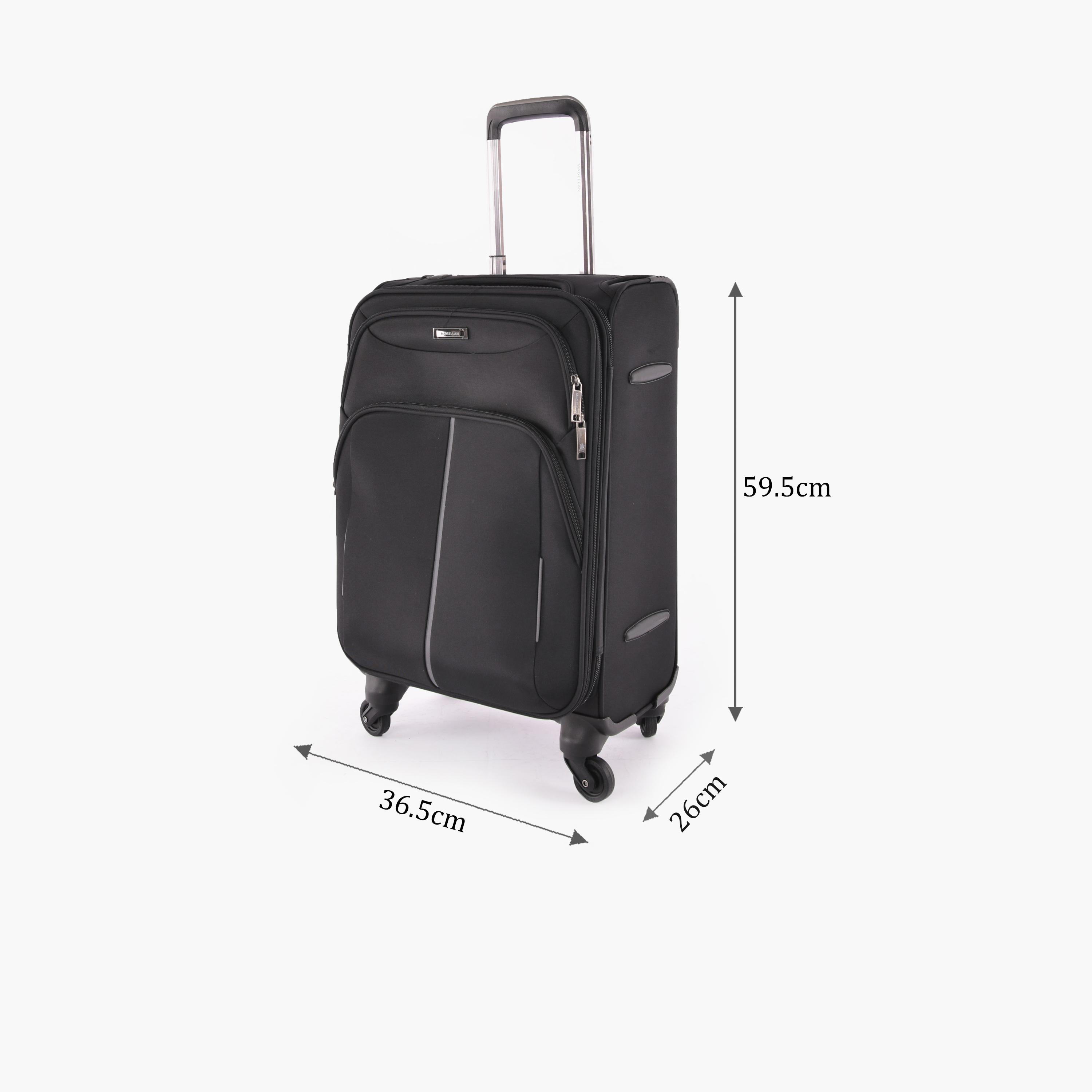 Magellan 59.5 CM Small Cabin Textile Softcase 4-Wheeler Spinner Luggage Bag with Combination Lock | 1337-20-travel-luggagesandbags-luggage-image-2