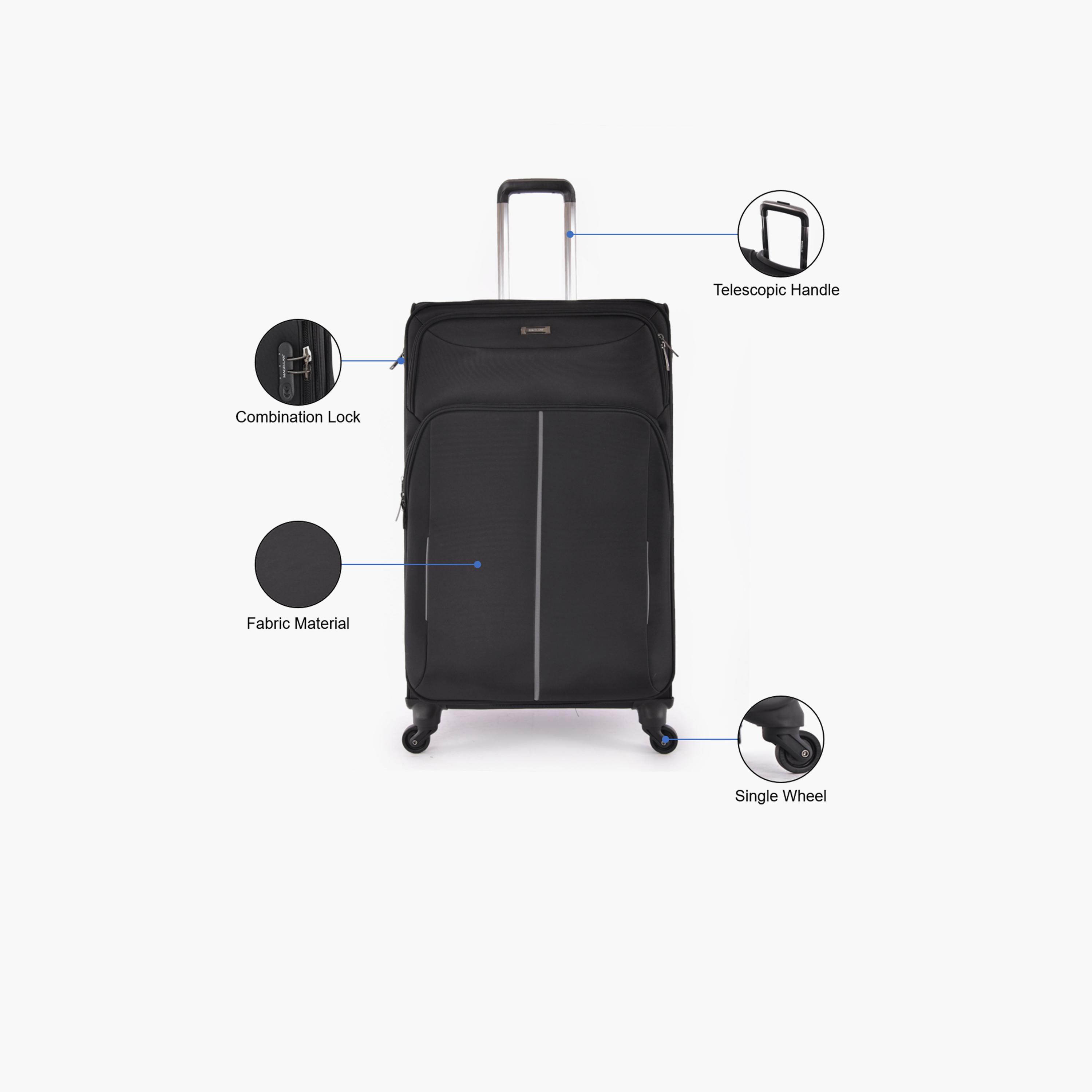 Magellan 79.5 CM Large Check-In Textile Softcase 4-Wheeler Spinner Luggage Bag with Combination Lock | 1337-28(1P)-travel-luggagesandbags-luggage-image-3