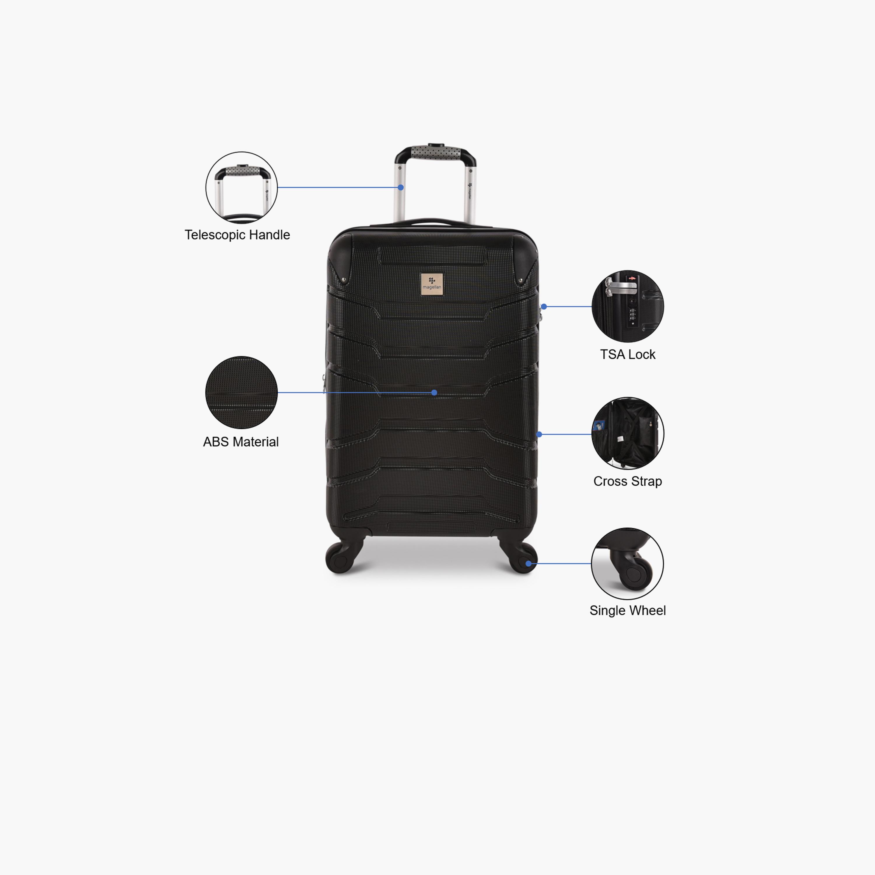Magellan 58 CM Small Cabin ABS Hardcase 4-Wheeler Spinner Luggage Bag with TSA Lock | HK092-20-travel-luggagesandbags-luggage-image-3