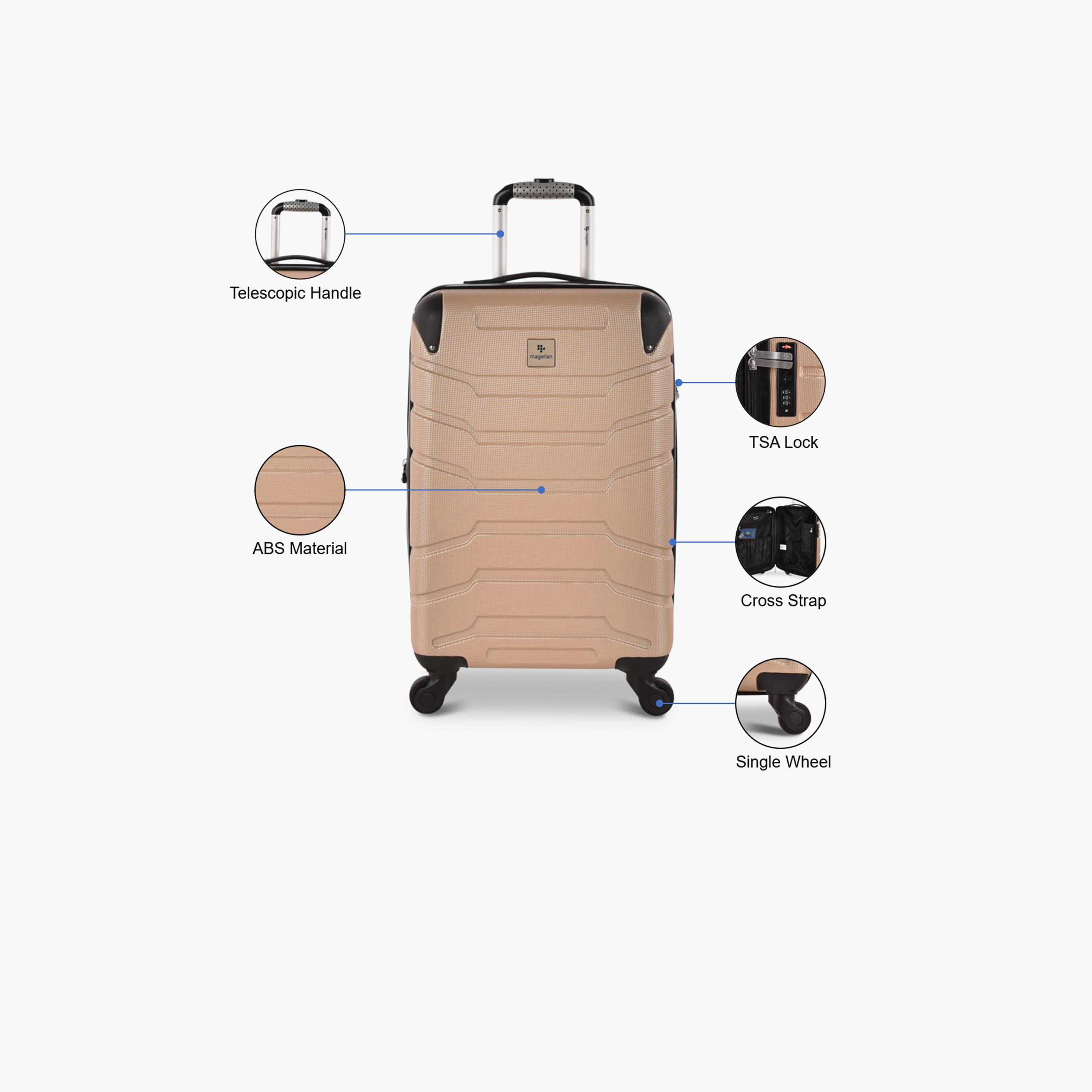 Magellan 58 CM Small Cabin ABS Hardcase 4-Wheeler Spinner Luggage Bag with TSA Lock | HK092-20-travel-luggagesandbags-luggage-image-3