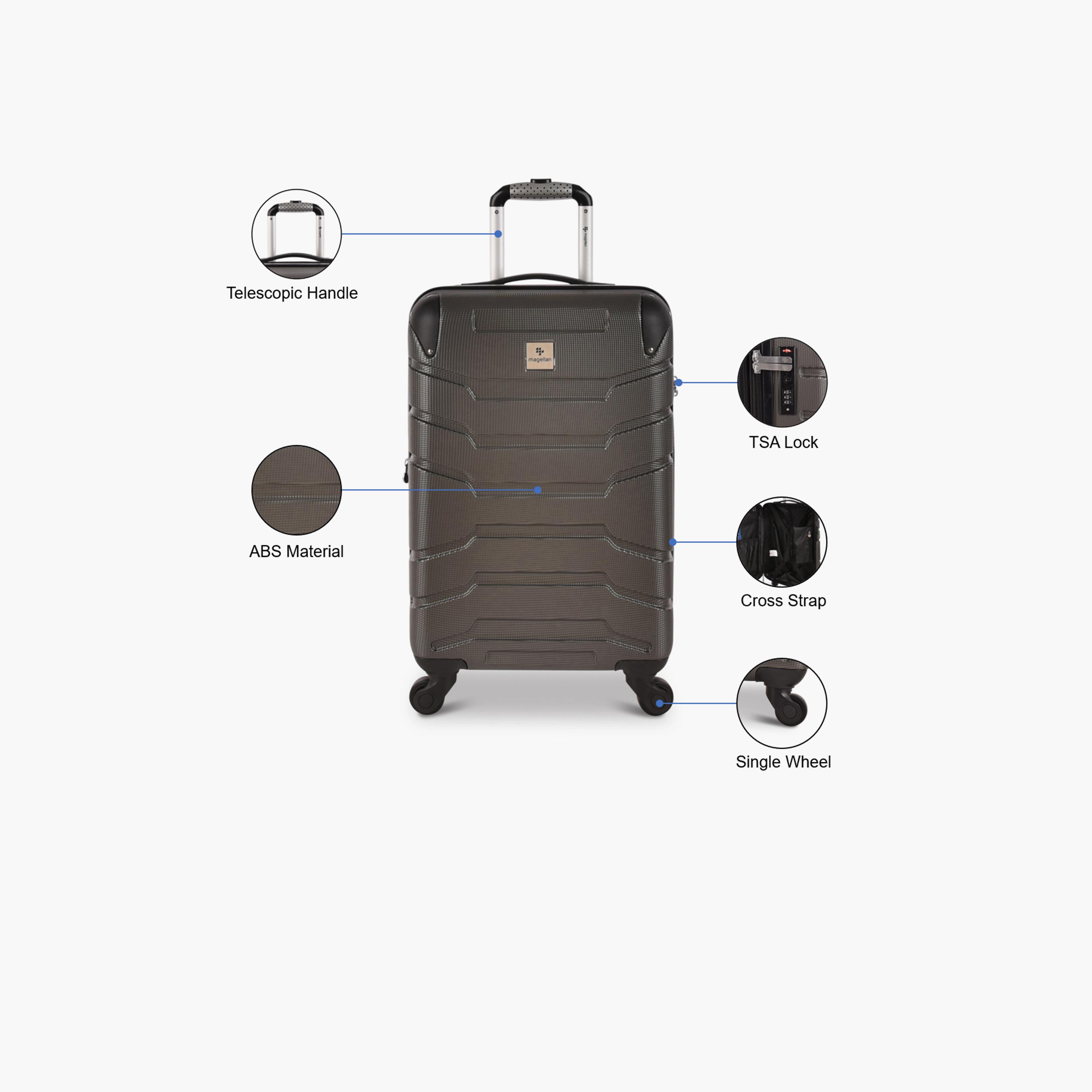 Magellan 58 CM Small Cabin ABS Hardcase 4-Wheeler Spinner Luggage Bag with TSA Lock | HK092-20-travel-luggagesandbags-luggage-image-3