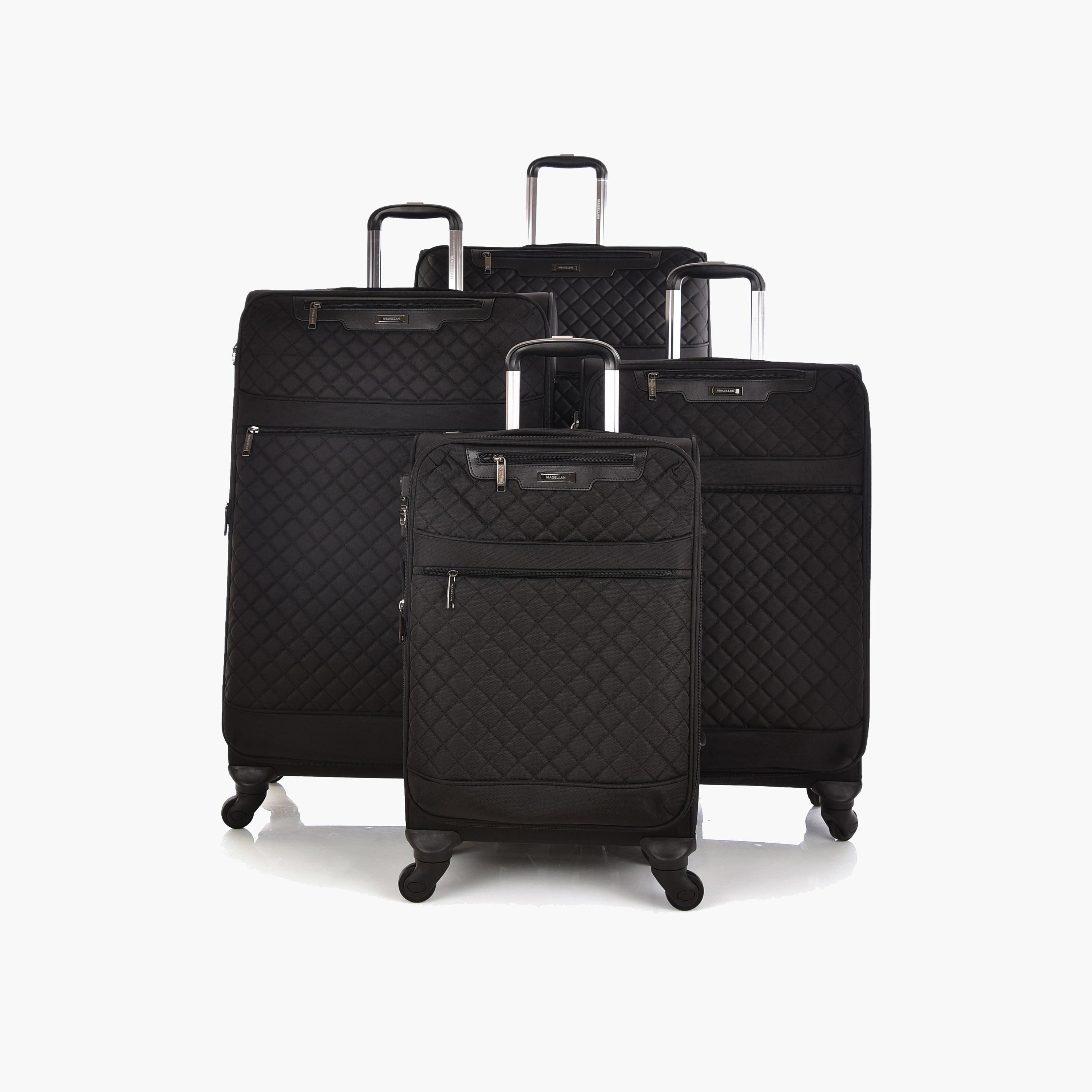 Magellan Set of 4 Textile Softcase 4-Wheeler Spinner Luggage Bags with TSA Lock | 1515/4P-travel-luggagesandbags-luggage-image-1