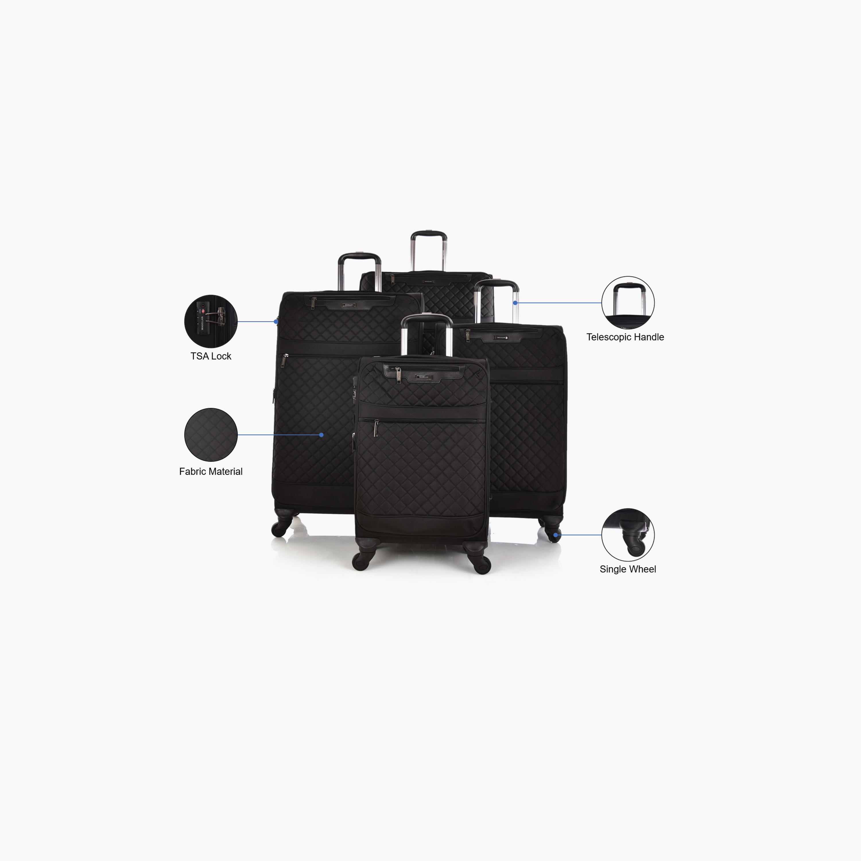 Magellan Set of 4 Textile Softcase 4-Wheeler Spinner Luggage Bags with TSA Lock | 1515/4P-travel-luggagesandbags-luggage-image-2