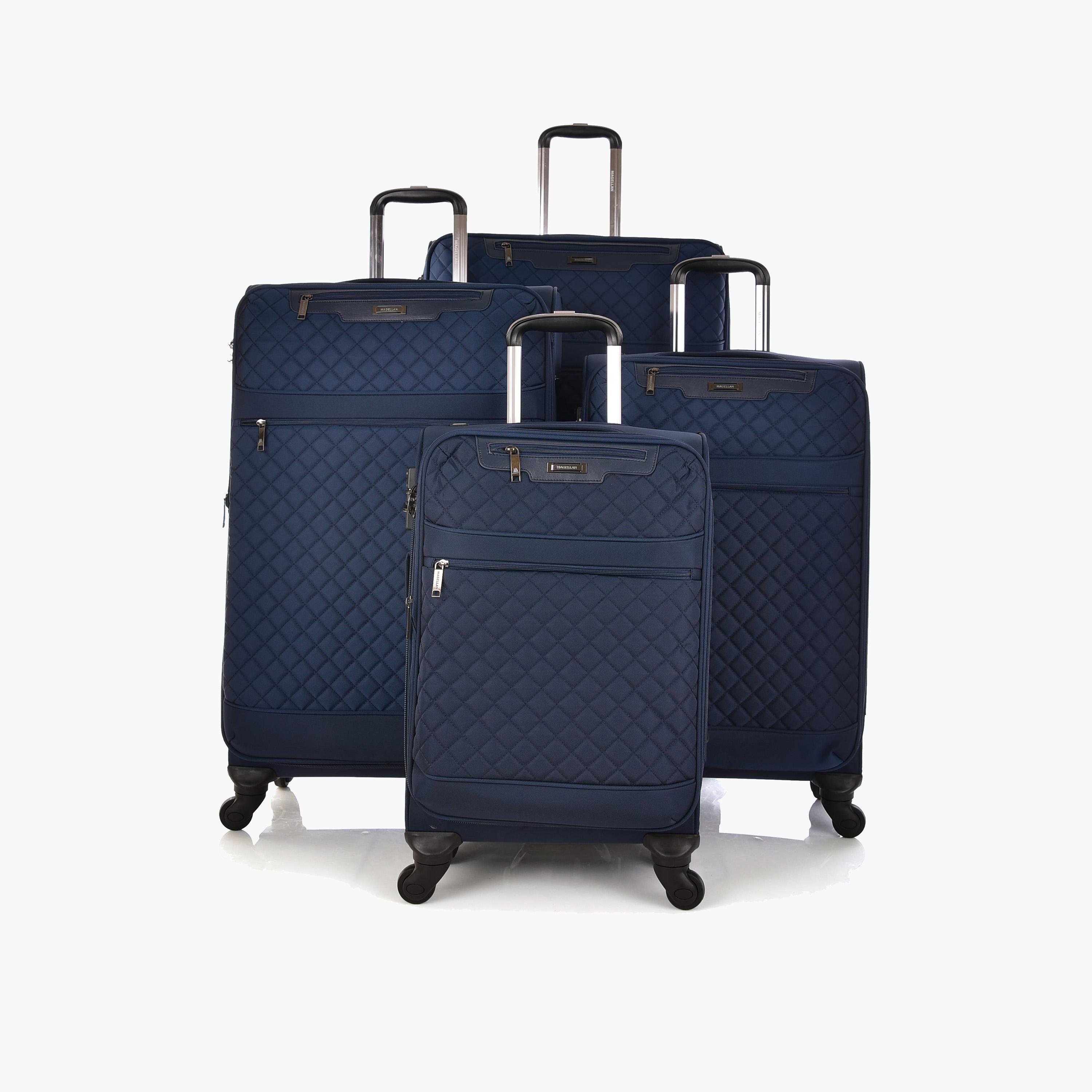Magellan Set of 4 Textile Softcase 4-Wheeler Spinner Luggage Bags with TSA Lock | 1515/4P-travel-luggagesandbags-luggage-image-1