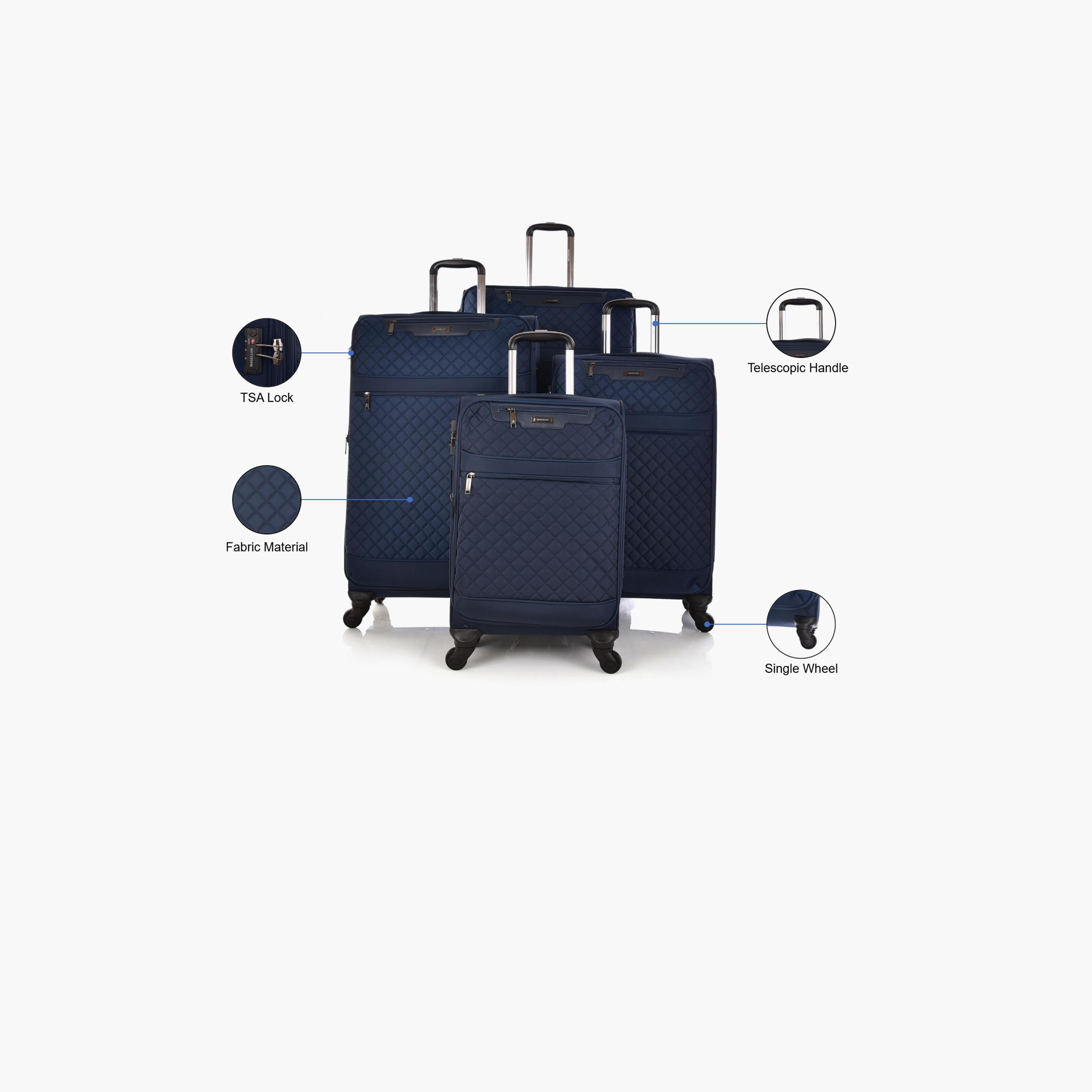Magellan Set of 4 Textile Softcase 4-Wheeler Spinner Luggage Bags with TSA Lock | 1515/4P-travel-luggagesandbags-luggage-image-2