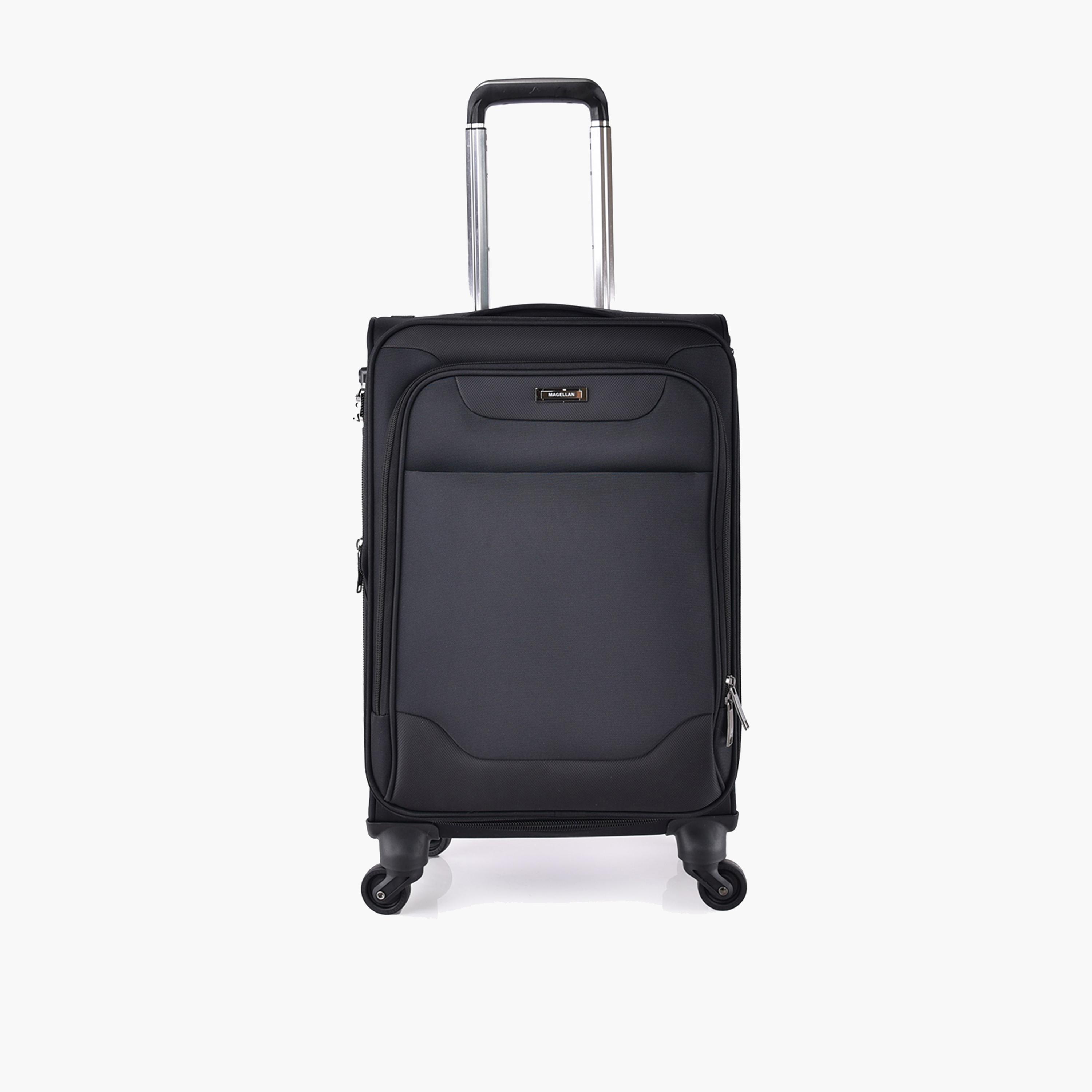 Magellan 58 CM Small Cabin Textile Softcase 4-Wheeler Spinner Luggage Bag with TSA Lock | 1303-20-travel-luggagesandbags-luggage-image-1