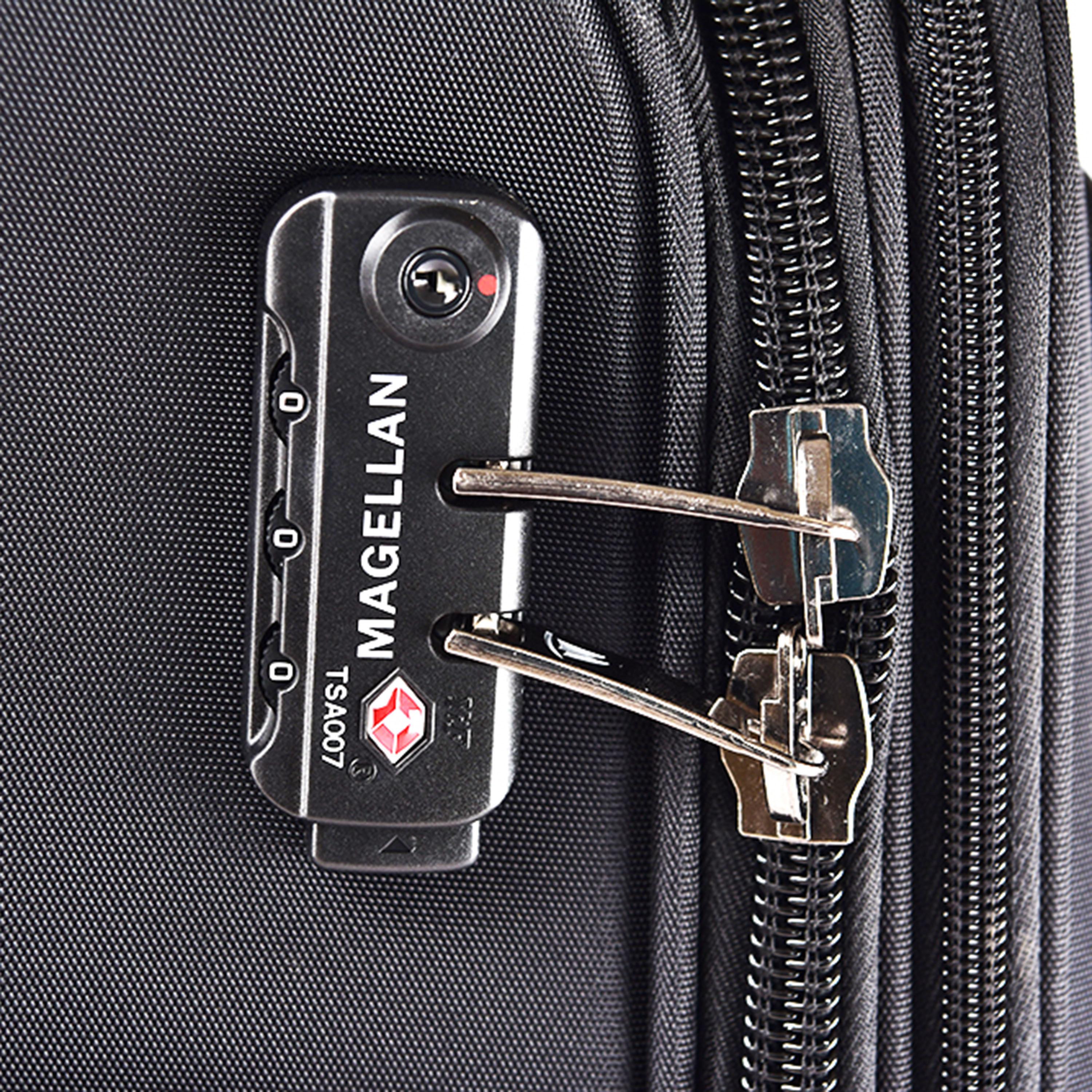 Magellan 58 CM Small Cabin Textile Softcase 4-Wheeler Spinner Luggage Bag with TSA Lock | 1303-20-travel-luggagesandbags-luggage-image-10