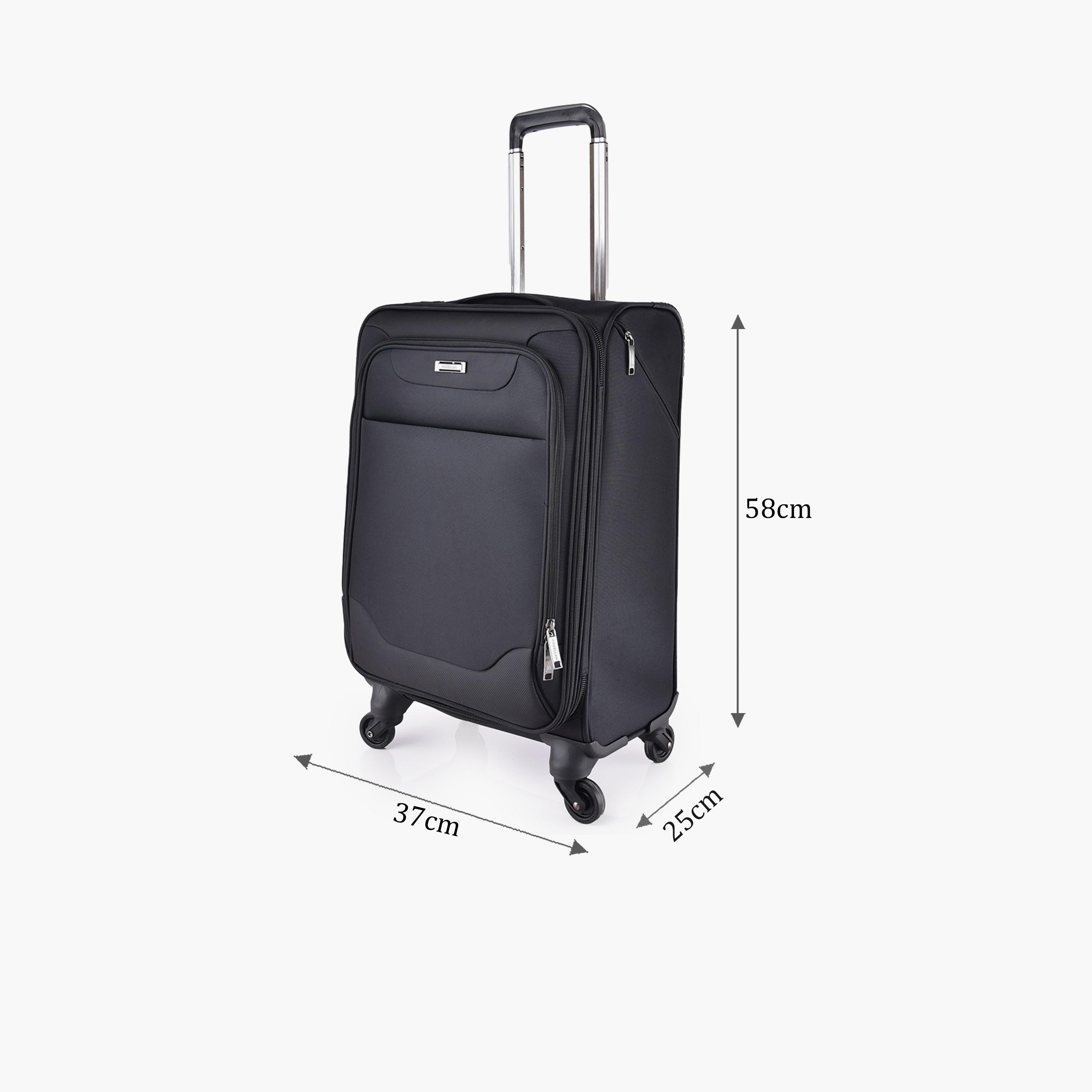 Magellan 58 CM Small Cabin Textile Softcase 4-Wheeler Spinner Luggage Bag with TSA Lock | 1303-20-travel-luggagesandbags-luggage-image-2