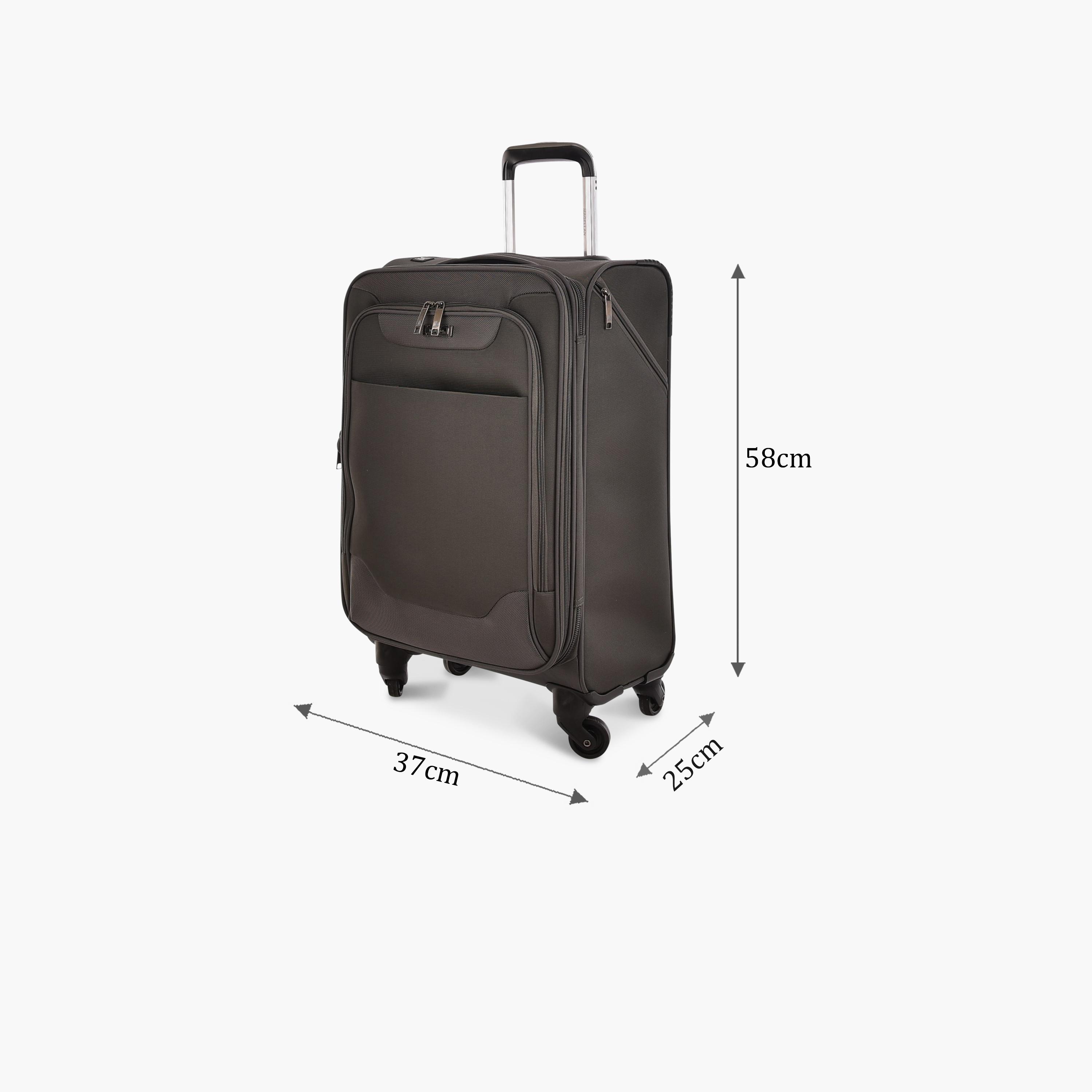 Magellan 58 CM Small Cabin Textile Softcase 4-Wheeler Spinner Luggage Bag with TSA Lock | 1303-20-travel-luggagesandbags-luggage-image-2